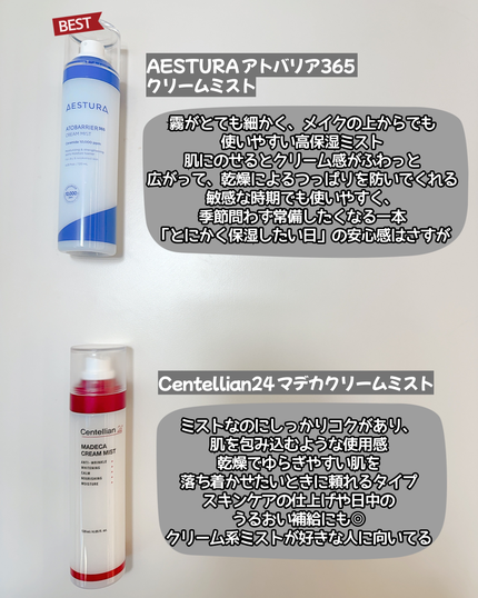 アトバリア365 クリームミスト/AESTURA/ミスト状化粧水を使ったクチコミ(2枚目)