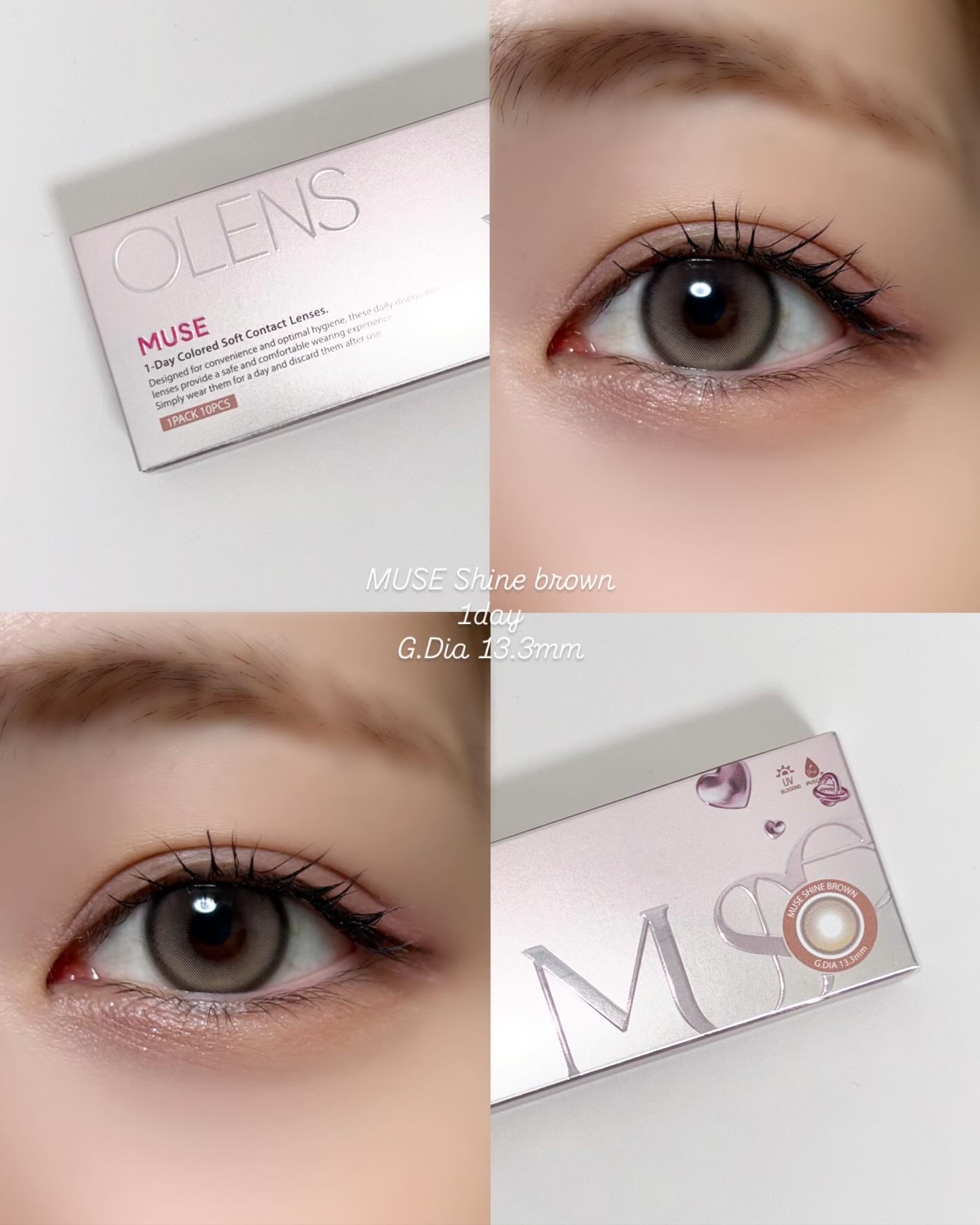 Glowy 1day/OLENS/ワンデー（１DAY）カラコンを使ったクチコミ（2枚目）
