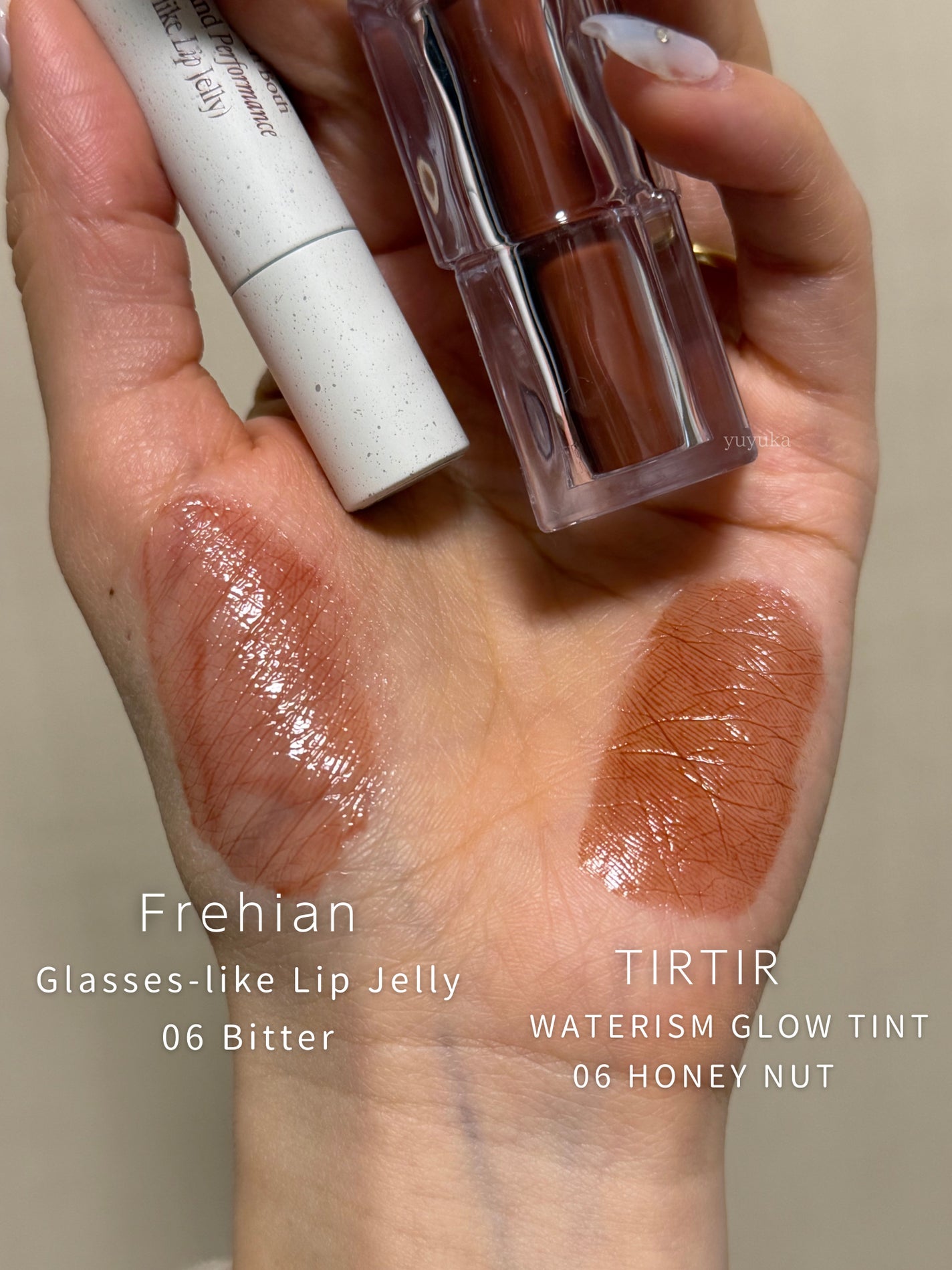 グラスライクリップジェリー/freshian/口紅を使ったクチコミ(3枚目)