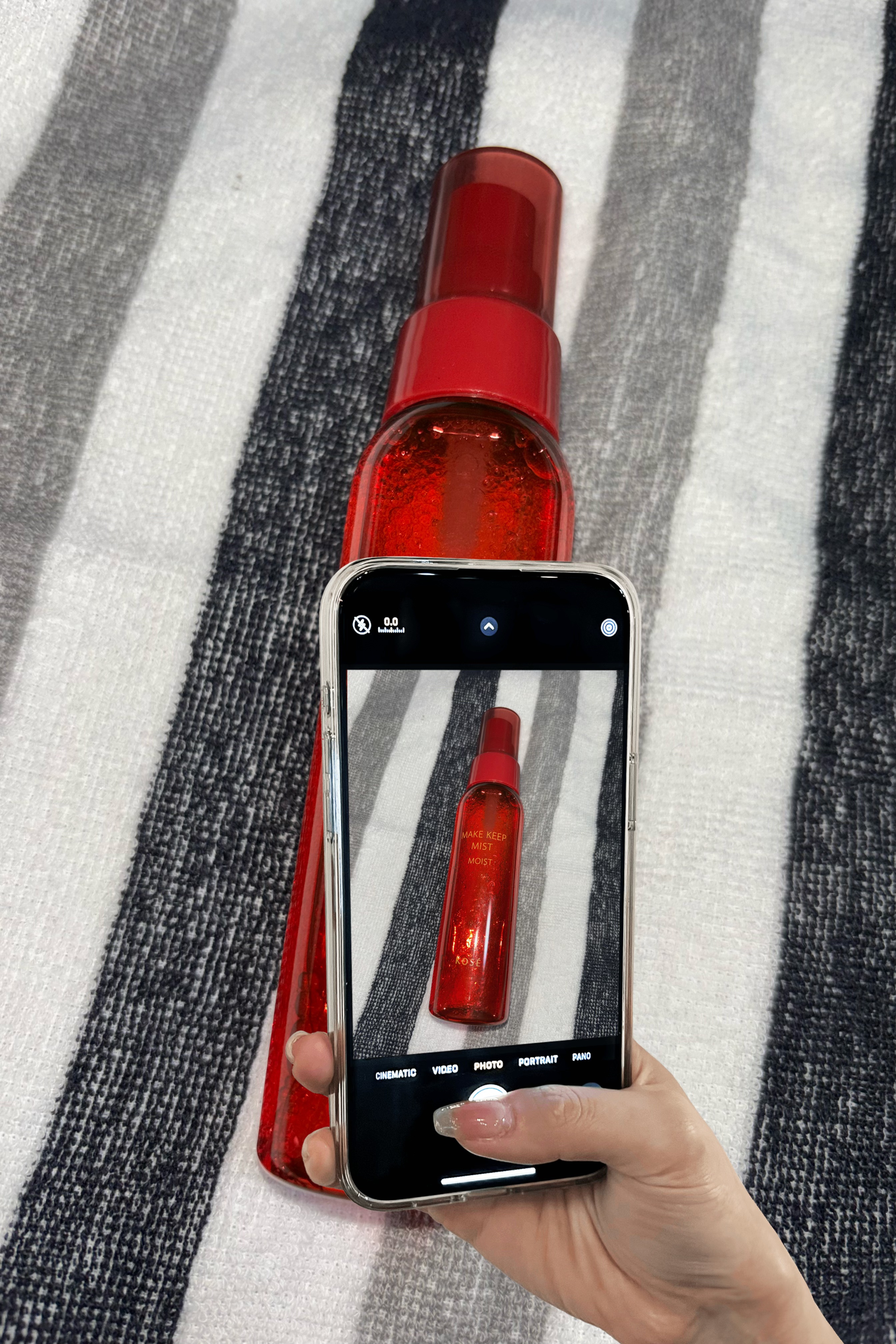 メイク キープ ミスト EX + モイスト TEA/コーセーコスメニエンス/フィックスミストを使ったクチコミ（1枚目）