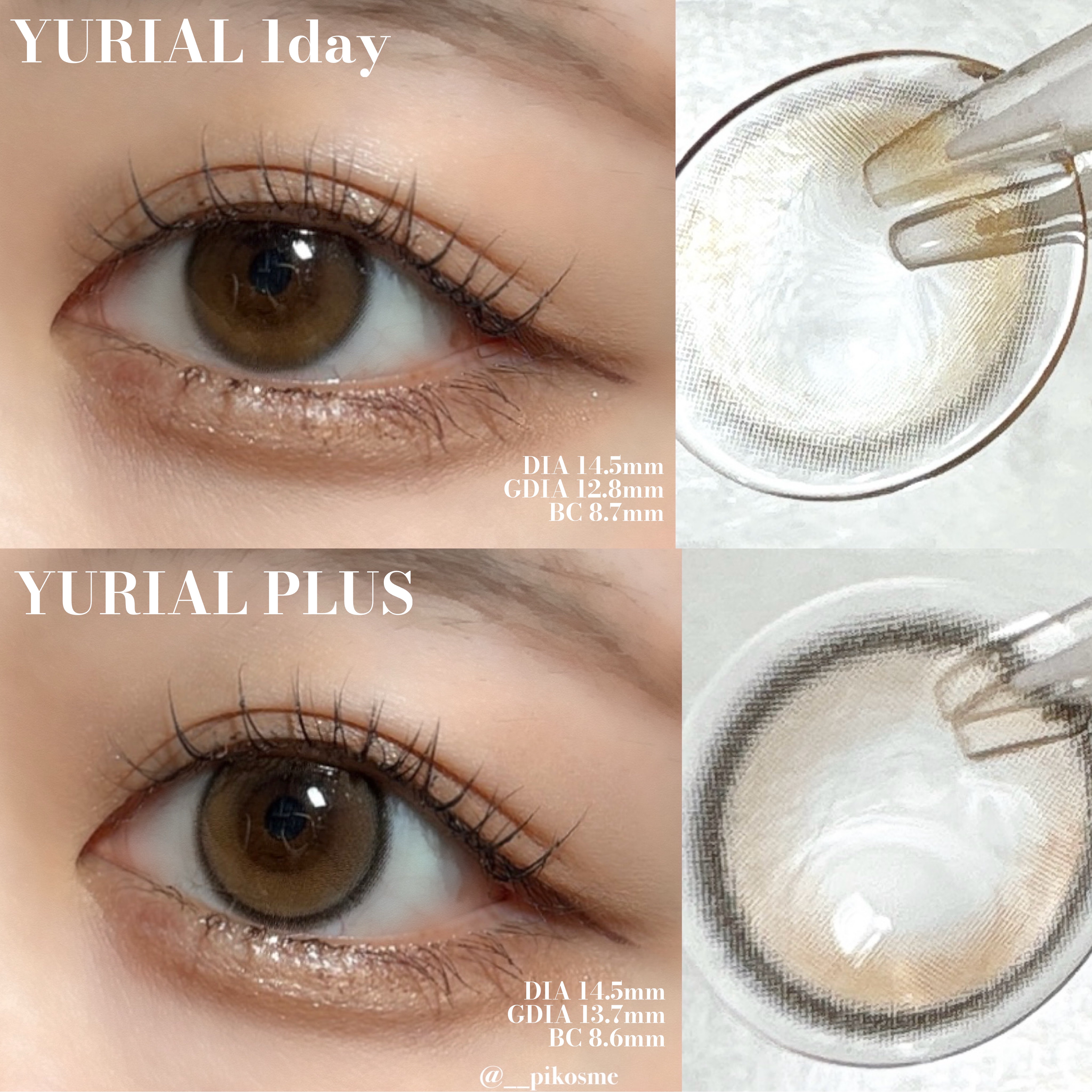 YURIAL 1DAY/URIA/ワンデー（１DAY）カラコンを使ったクチコミ（2枚目）