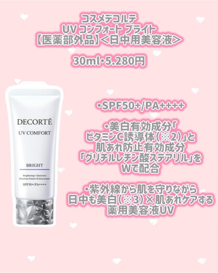 コスメデコルテ UV コンフォート ウォータリースムース <日やけ止め用乳液>/DECORTÉ/日焼け止めミルクを使ったクチコミ(5枚目)