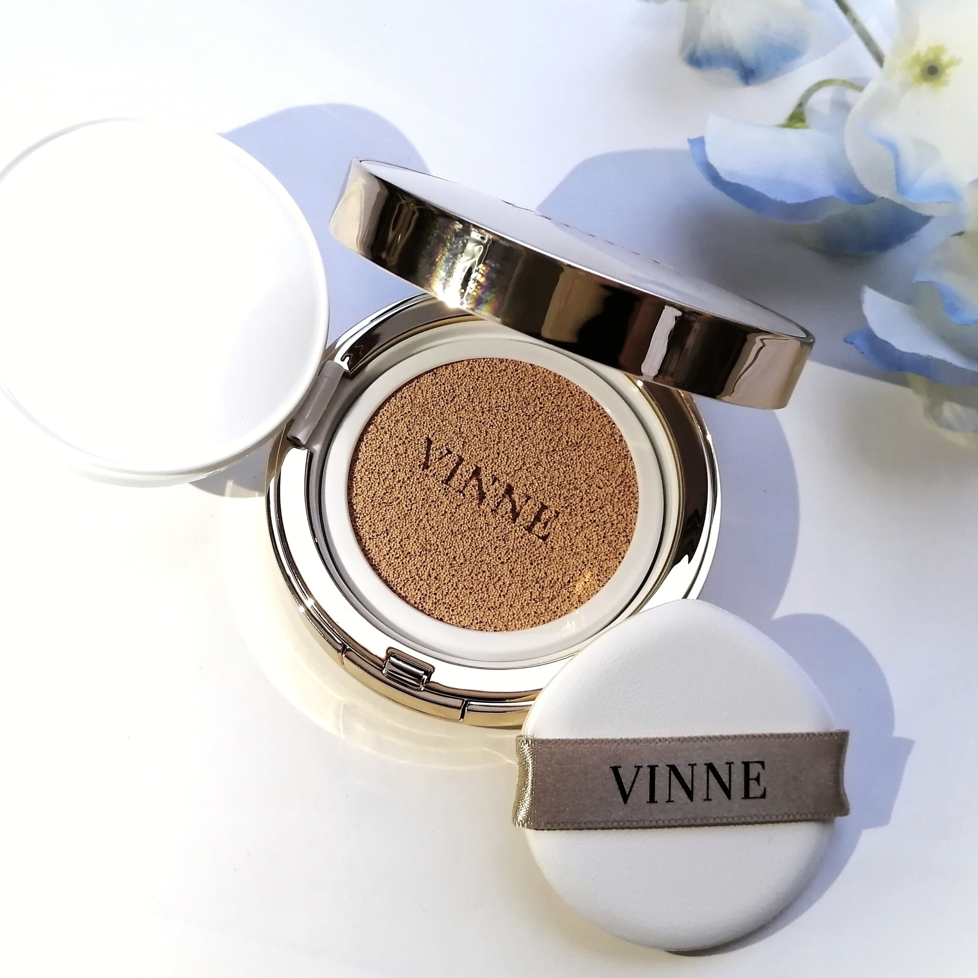 プレステージグロウスキンフィットクッション/VINNE /クッションファンデーションを使ったクチコミ（2枚目）