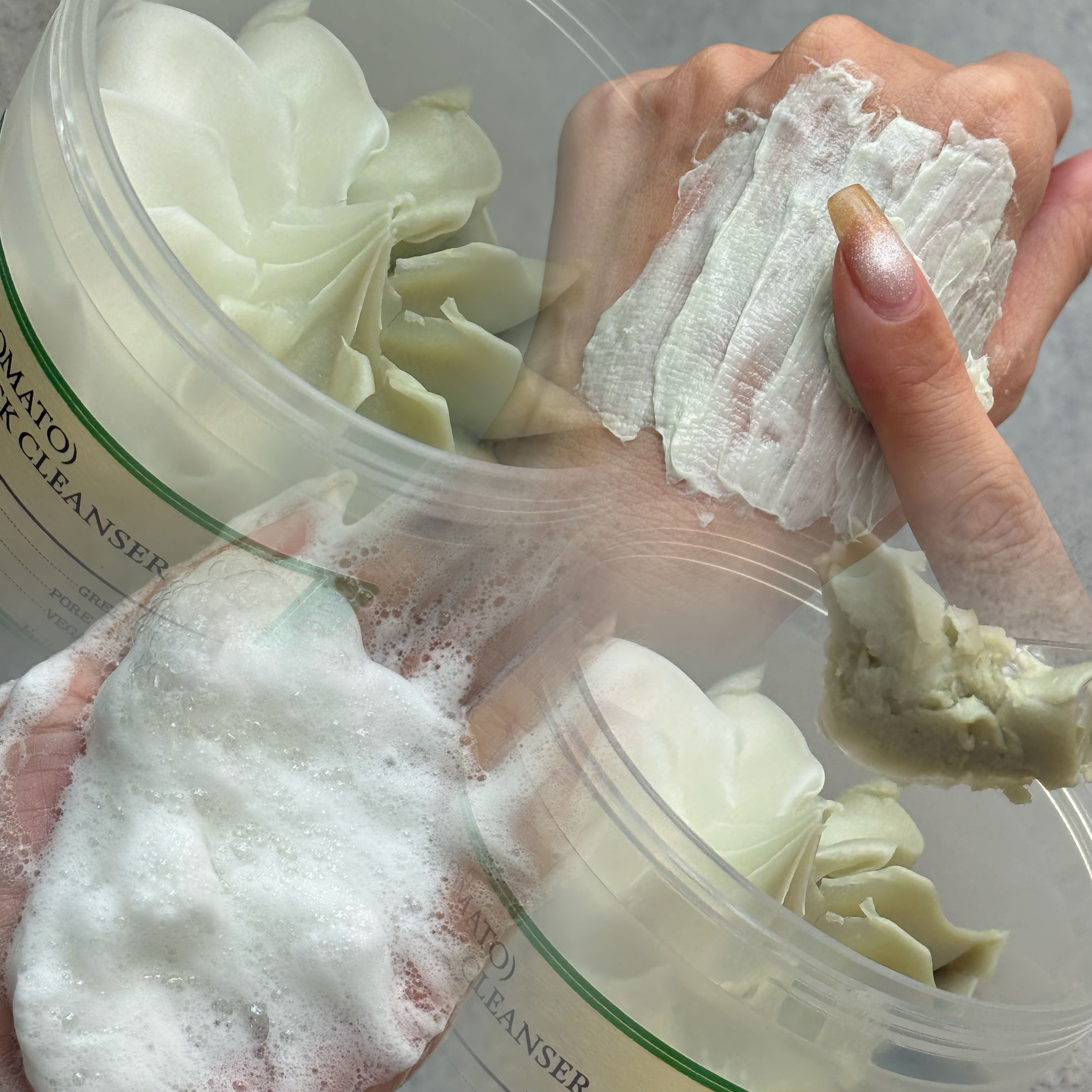 グリーントマトジェラートパッククレンザー/FULLY/洗顔フォームを使ったクチコミ（3枚目）