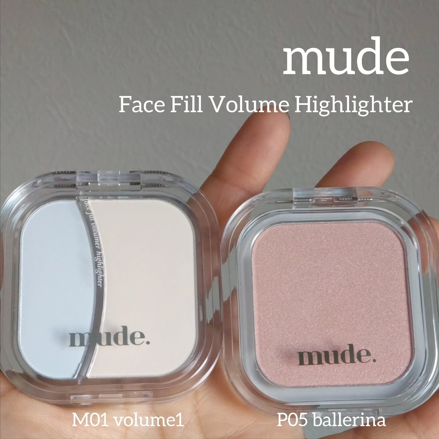 フェイスボリューマーハイライター P05 バレリーナ/mude./パウダーハイライトを使ったクチコミ（1枚目）