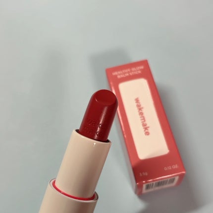 ヘルシーグロウバームスティック/wakemake/口紅を使ったクチコミ(2枚目)