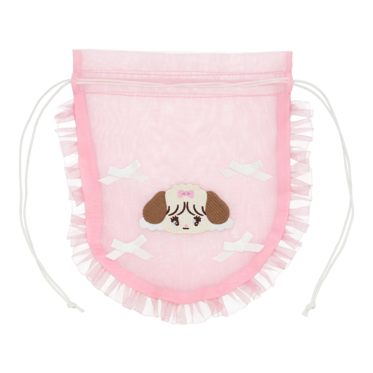 Lil ala mode エンジェルシリーズ ラウンド巾着ポーチ スフレ