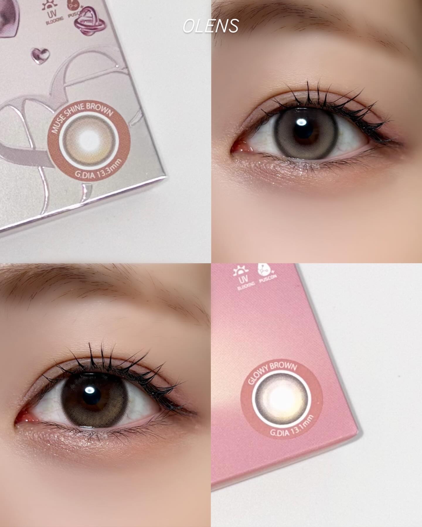 Glowy 1day/OLENS/ワンデー（１DAY）カラコンを使ったクチコミ（1枚目）