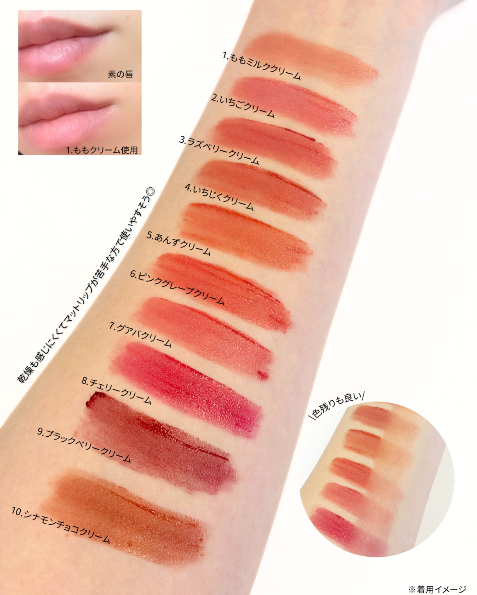 ニュー・ブラーティント/hince/リップティントを使ったクチコミ（3枚目）