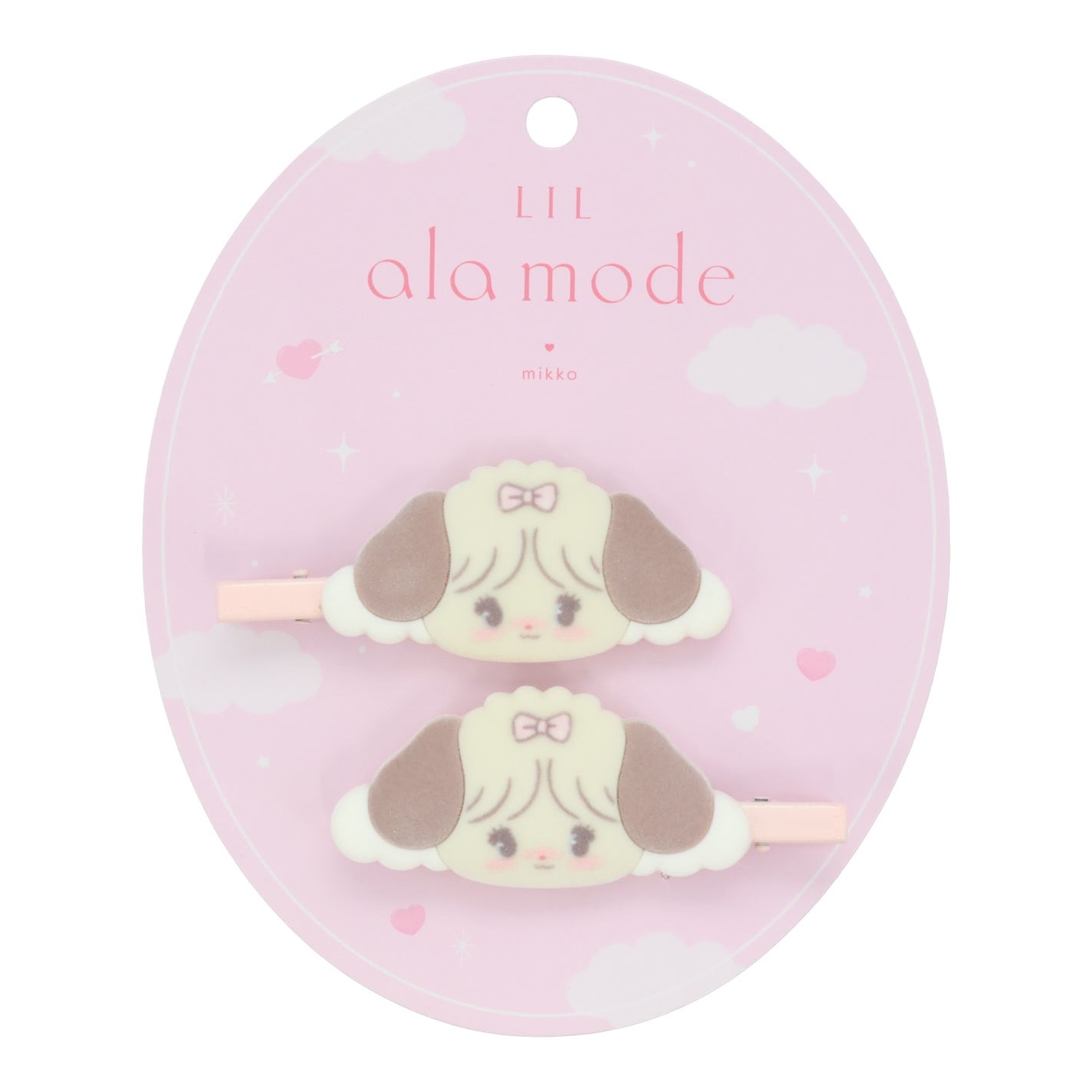 Lil ala mode エンジェルシリーズ フロッキー前髪クリップ スフレ