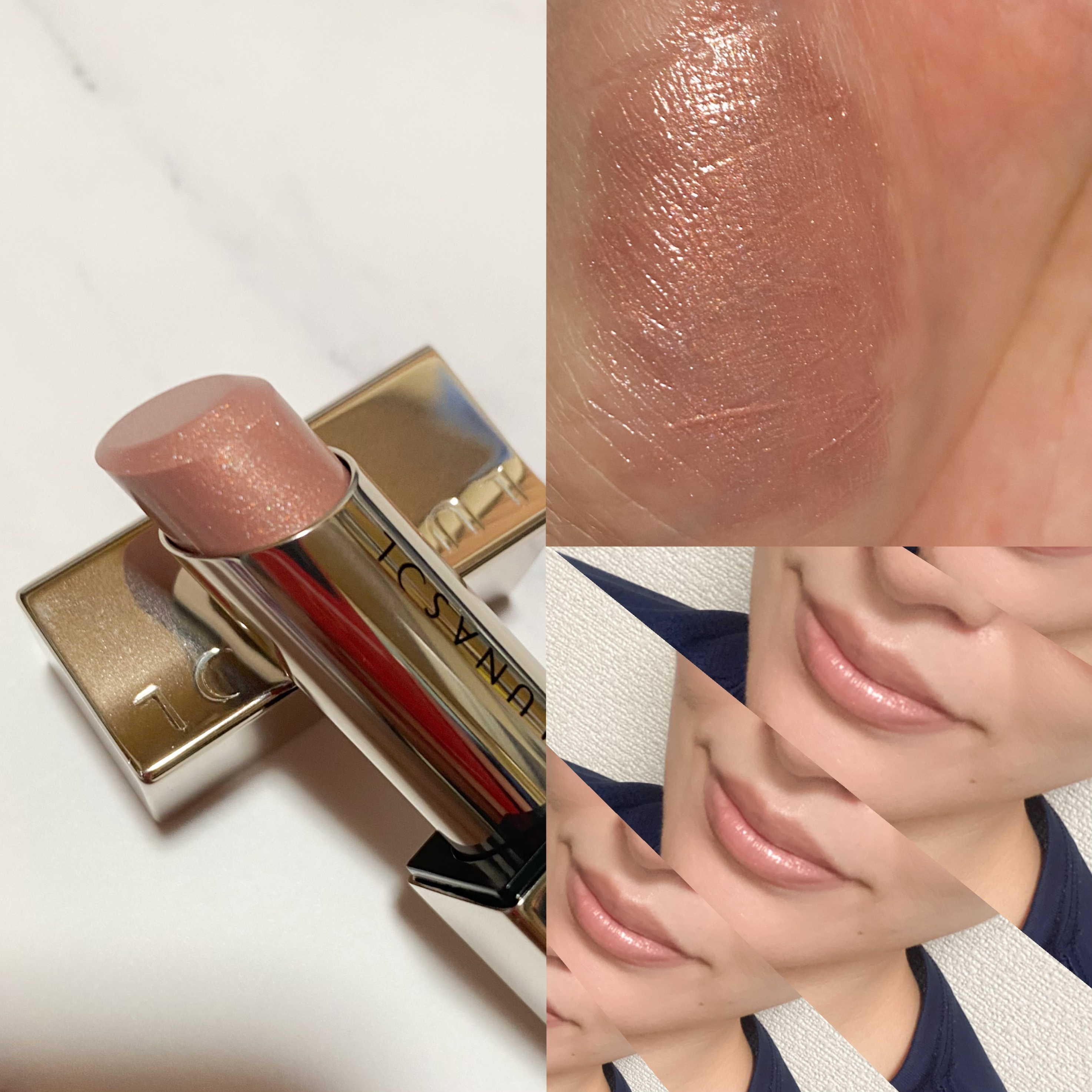 ルナソル フュージングカラーリップス EX08 Sepia Reflet/LUNASOL/口紅を使ったクチコミ（2枚目）