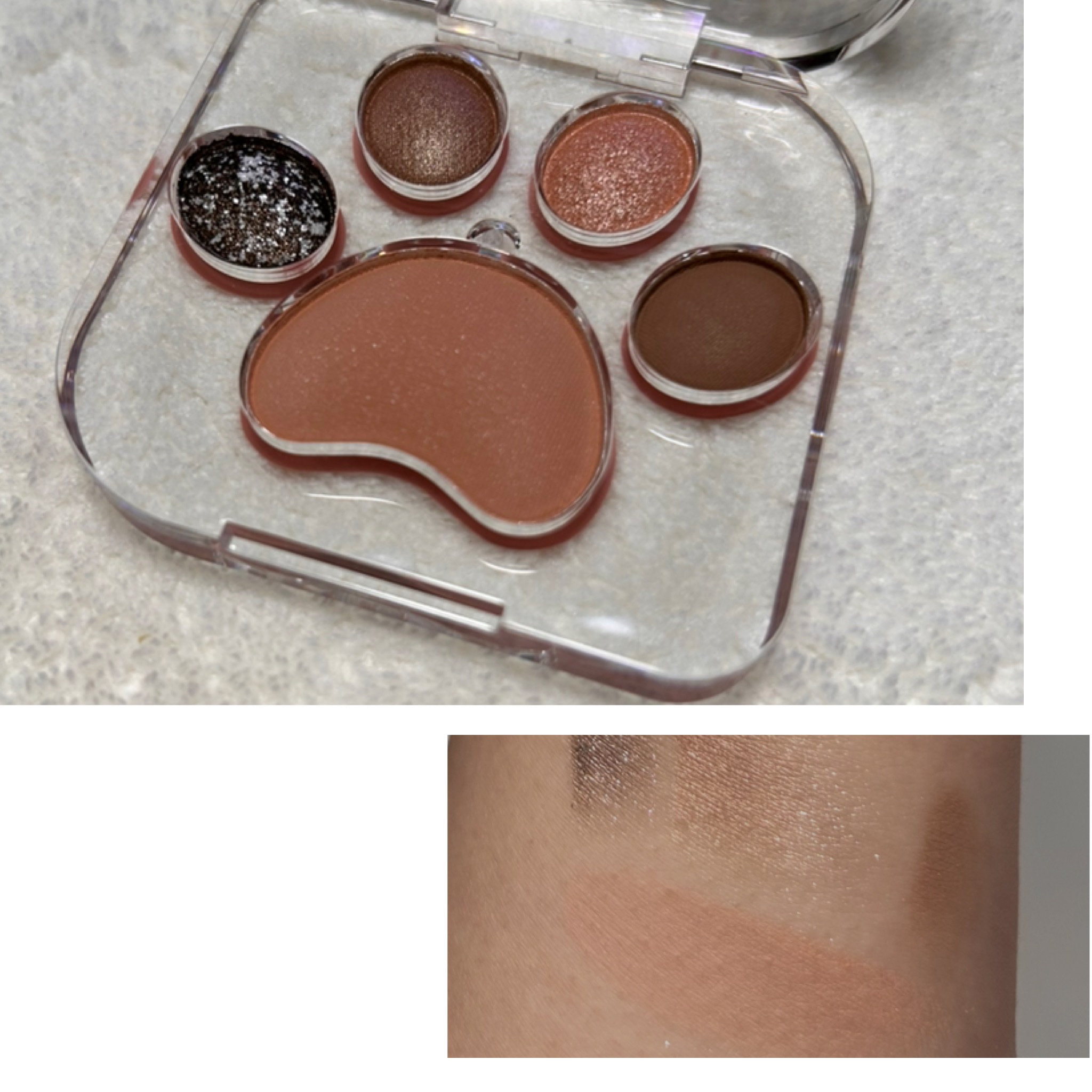 Cat Paw Eye Shadow Plate/kakashow/アイシャドウパレットを使ったクチコミ（2枚目）