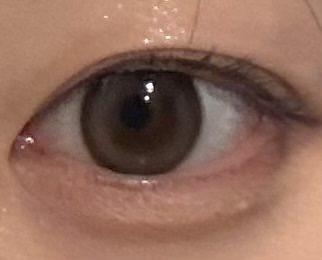 cream gray/chuu LENS/１ヶ月（１MONTH）カラコンを使ったクチコミ（1枚目）