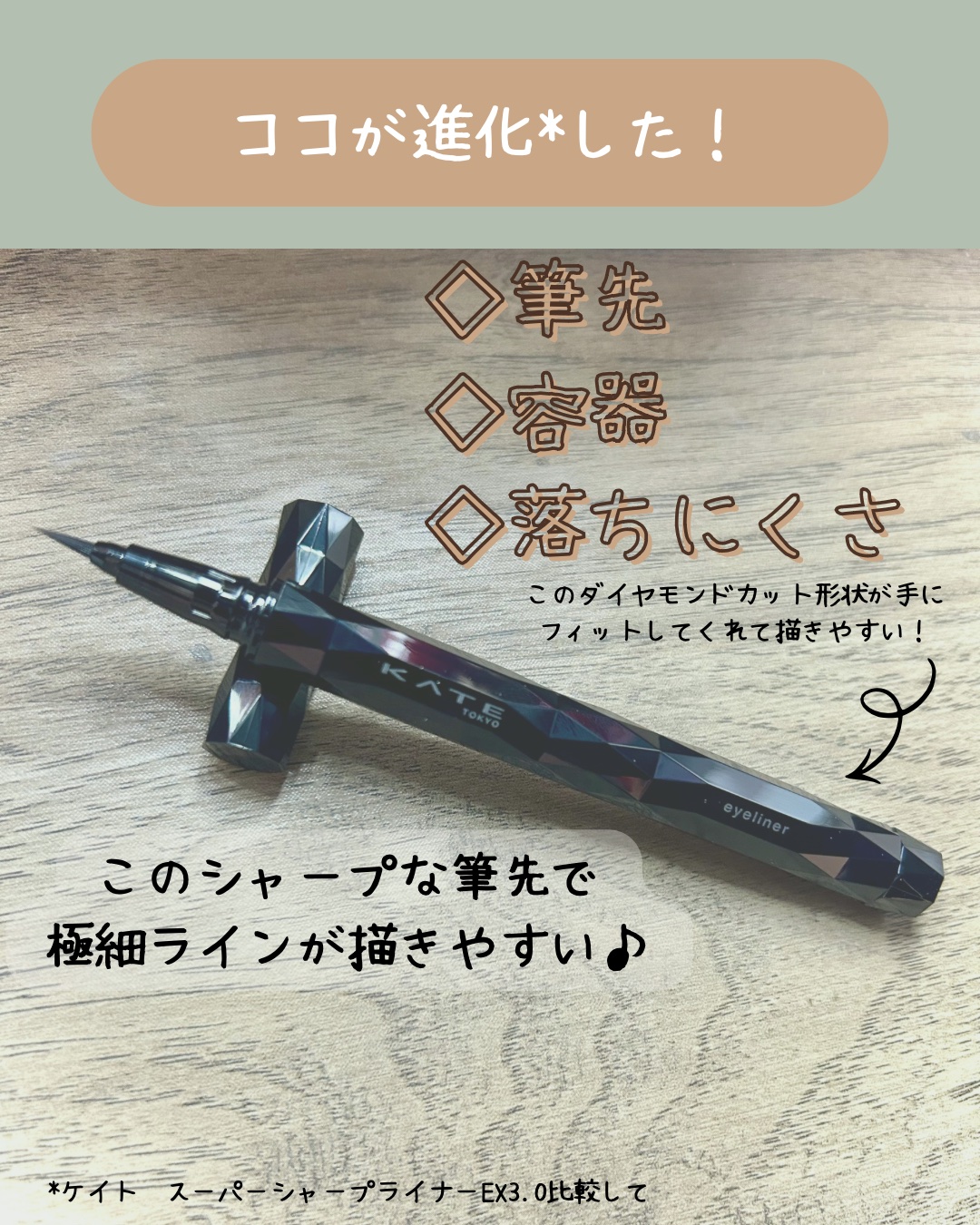 ケイト スーパーシャープライナーEX4.0/KATE/リキッドアイライナーを使ったクチコミ（2枚目）