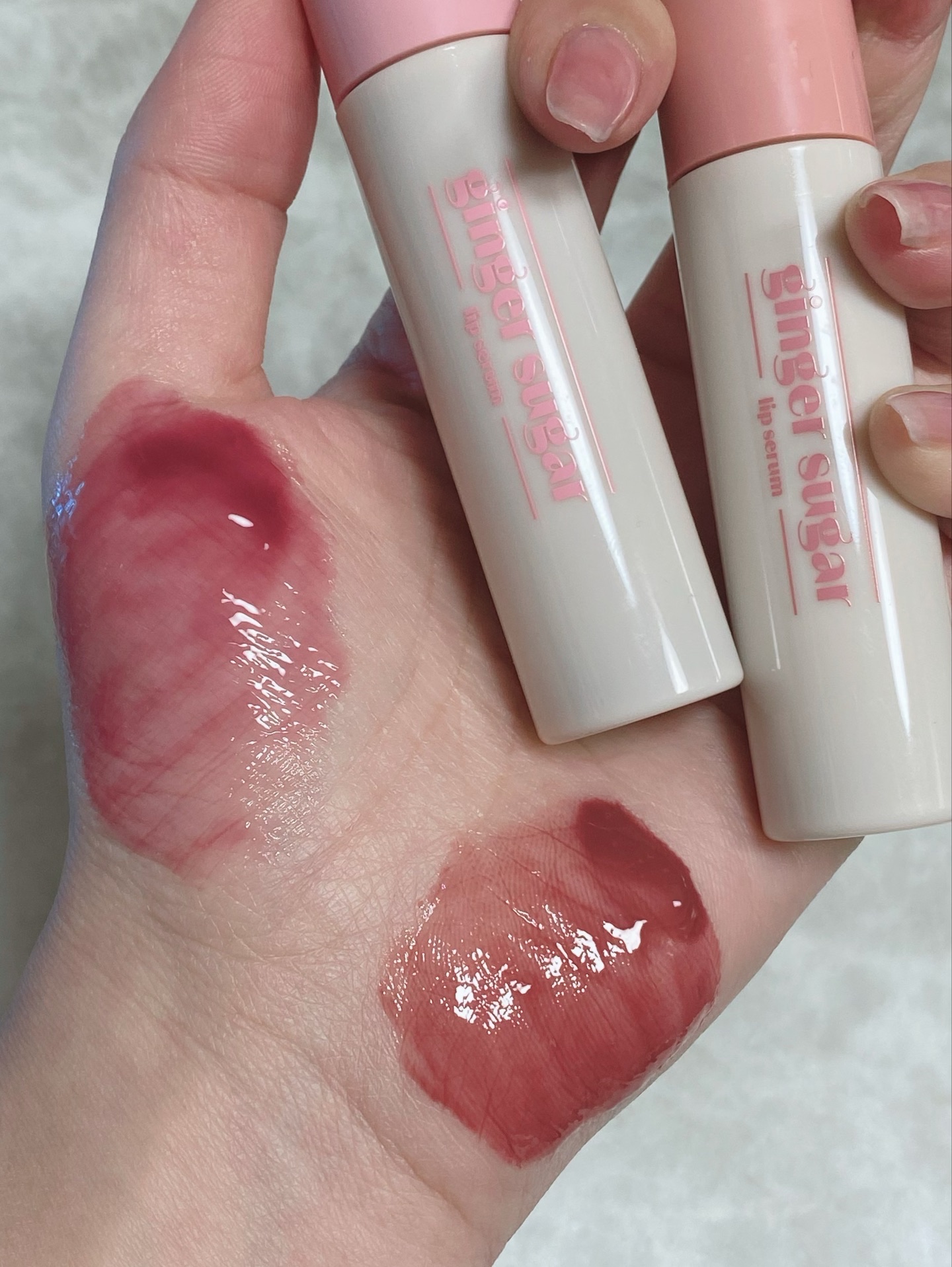 ジンジャーシュガーカラーリップセラム 07 コージーモーヴ/ETUDE/リップ美容液を使ったクチコミ（3枚目）