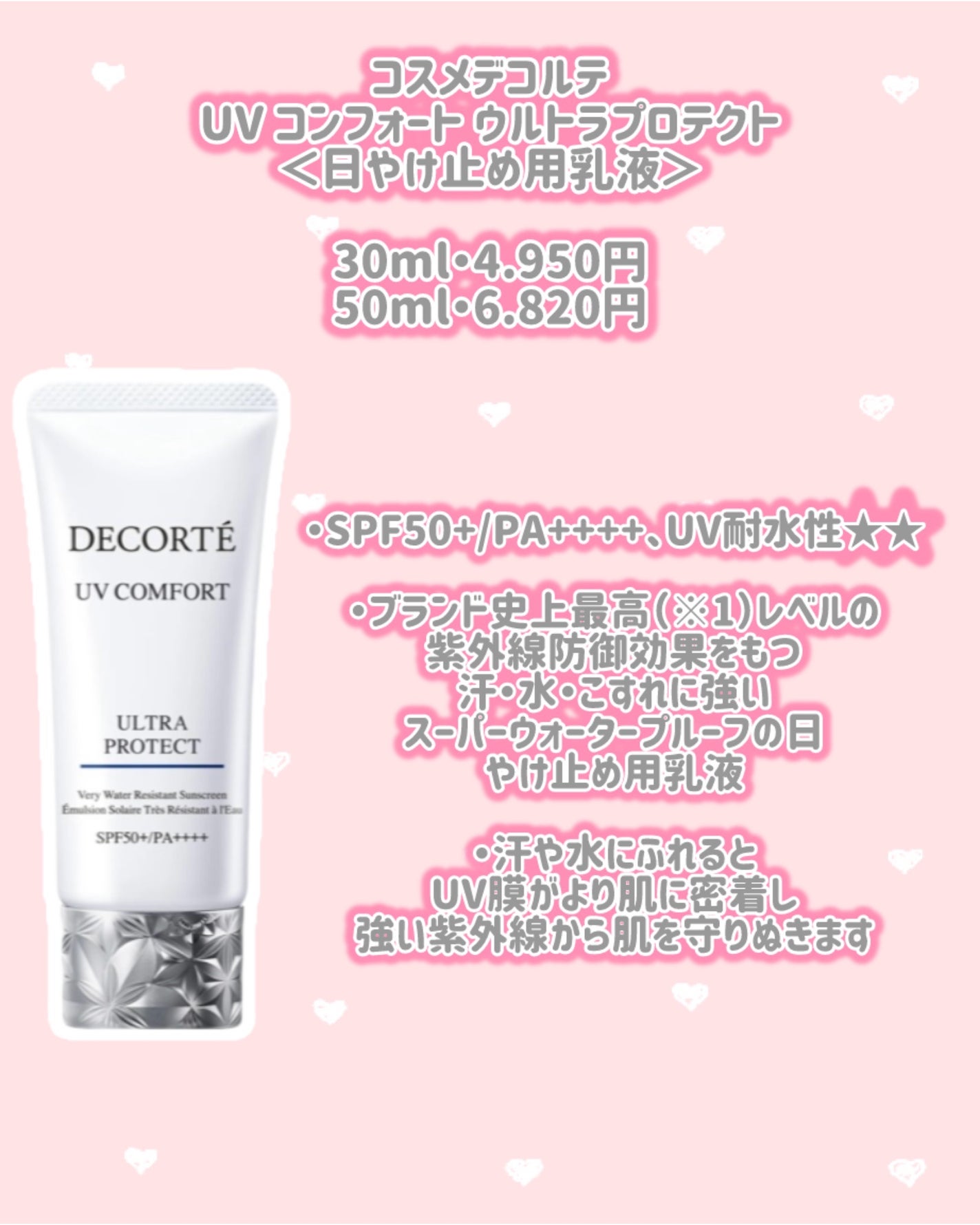 コスメデコルテ UV コンフォート ウォータリースムース <日やけ止め用乳液>/DECORTÉ/日焼け止めミルクを使ったクチコミ(4枚目)