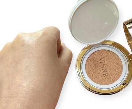 プレステージグロウスキンフィットクッション/VINNE /クッションファンデーションを使ったクチコミ(3枚目)