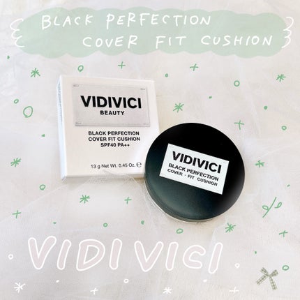 ブラックパーフェクション カバーフィットクッション/VIDIVICI/クッションファンデーションを使ったクチコミ(1枚目)