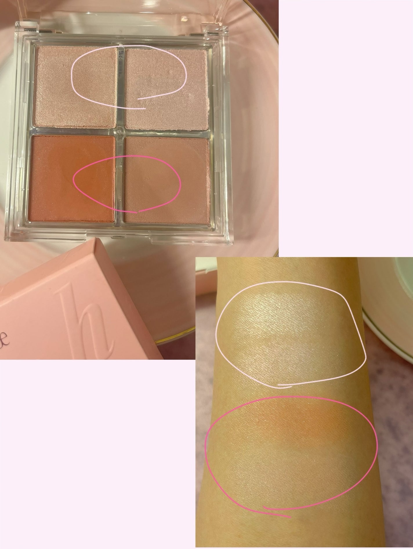 ミックスマッチチークパレット/be aube/パウダーチークを使ったクチコミ(3枚目)