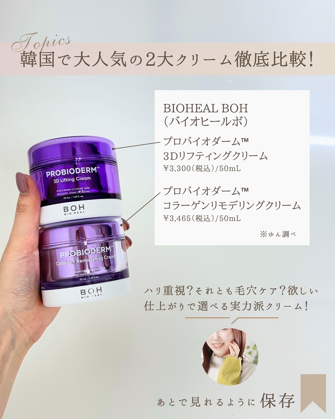 バイオヒールボ プロバイオダーム 3Dリフティングクリーム/BIOHEAL BOH/フェイスクリームを使ったクチコミ（2枚目）