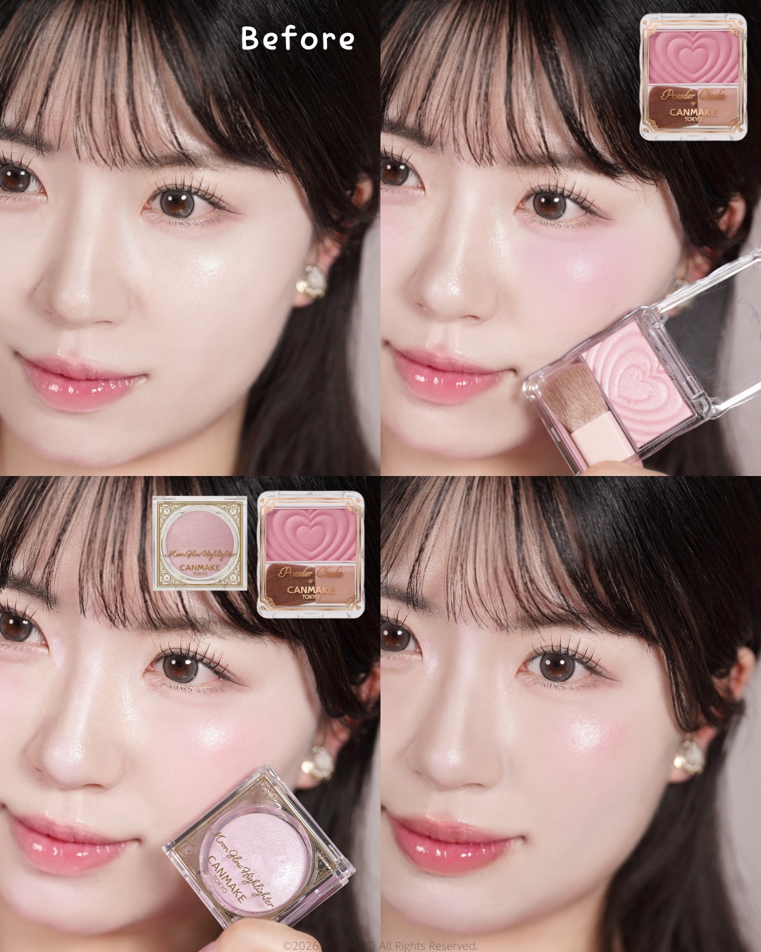 パウダーチークス/キャンメイク/パウダーチークを使ったクチコミ（2枚目）