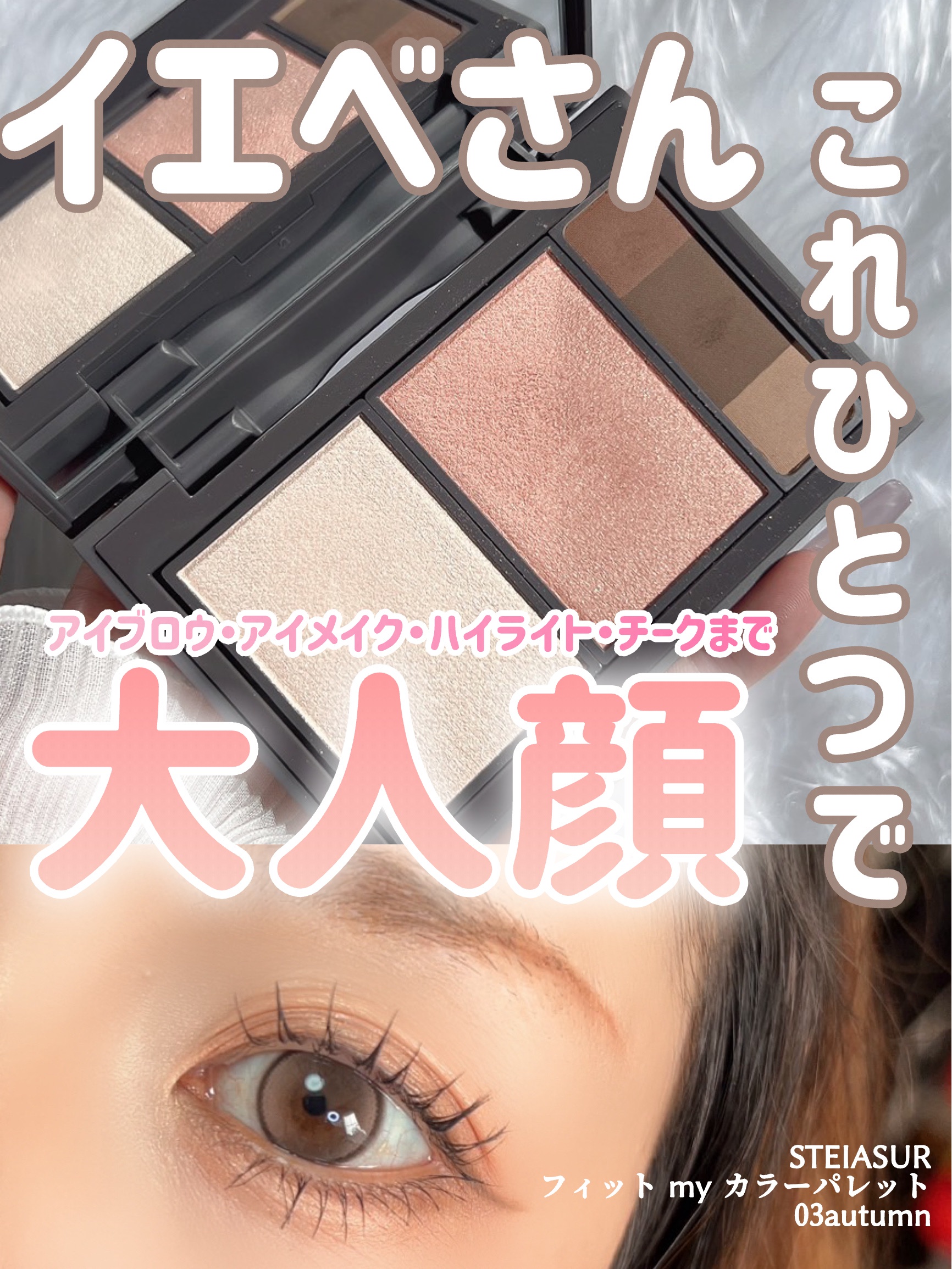 フィット my カラーパレット/STEIASUR（ステイアシュール）/マルチパレットを使ったクチコミ（1枚目）