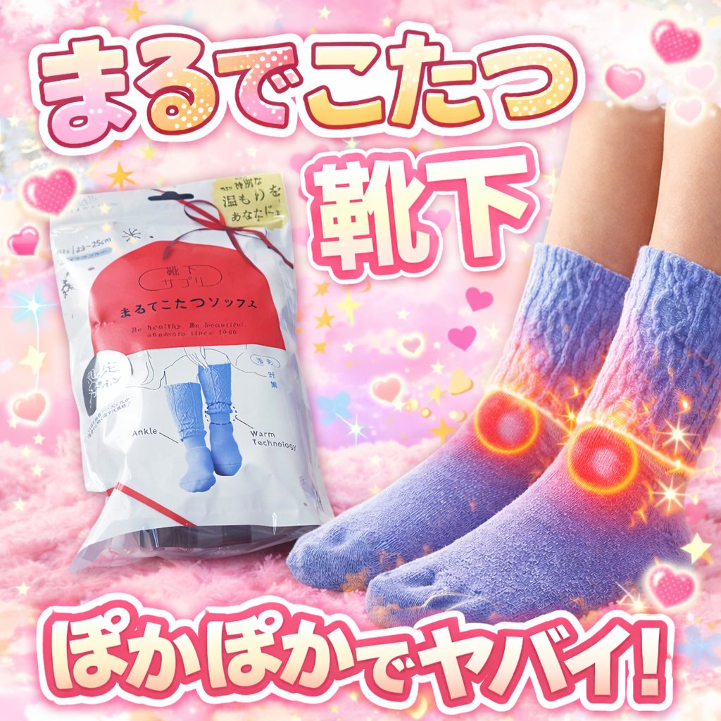 靴下サプリ まるでこたつ レディース ソックス/靴下サプリ/暖かい靴下を使ったクチコミ（1枚目）