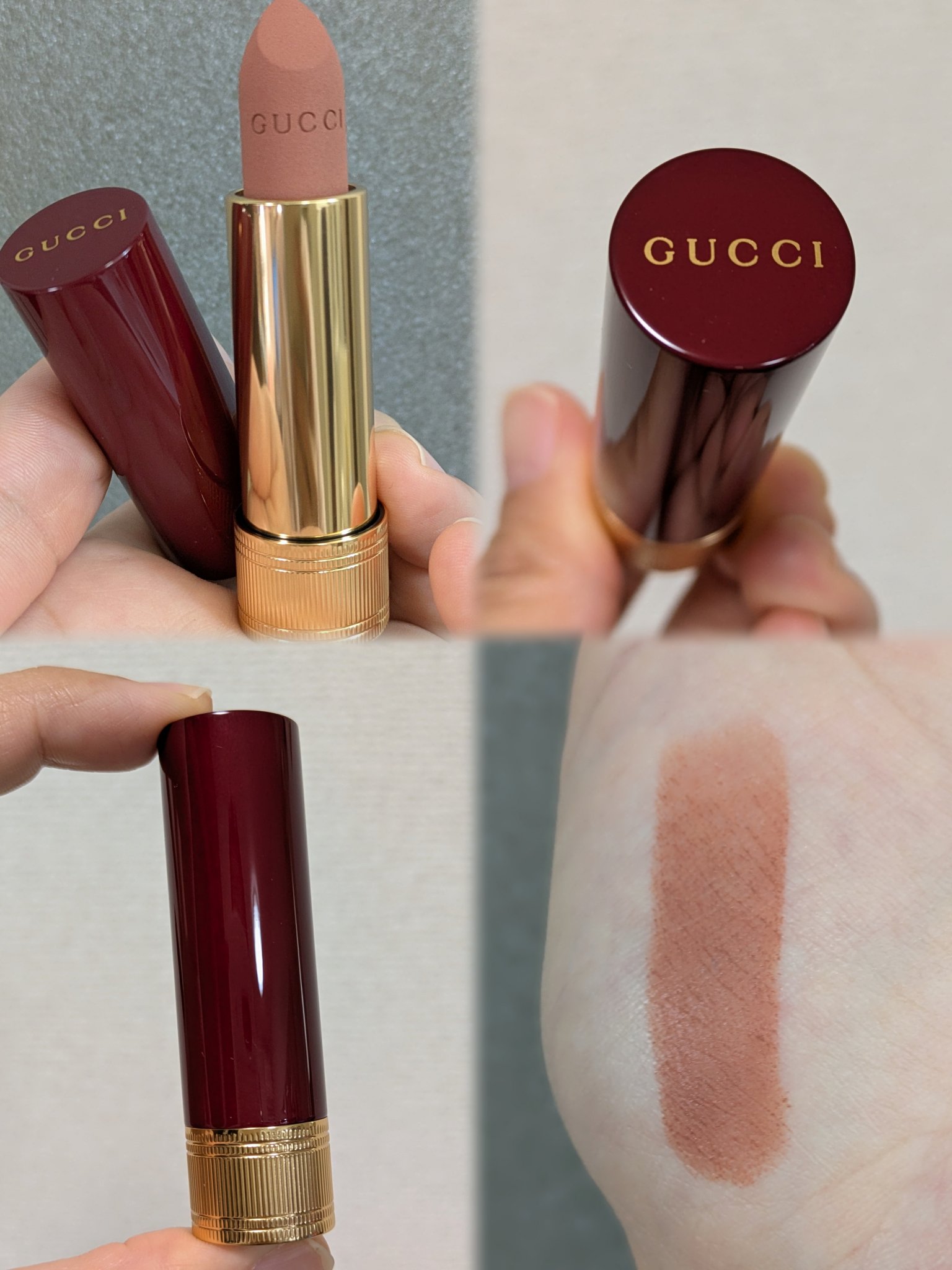 グッチ ルージュ ア レーヴル マット/GUCCI beauty/口紅を使ったクチコミ（2枚目）
