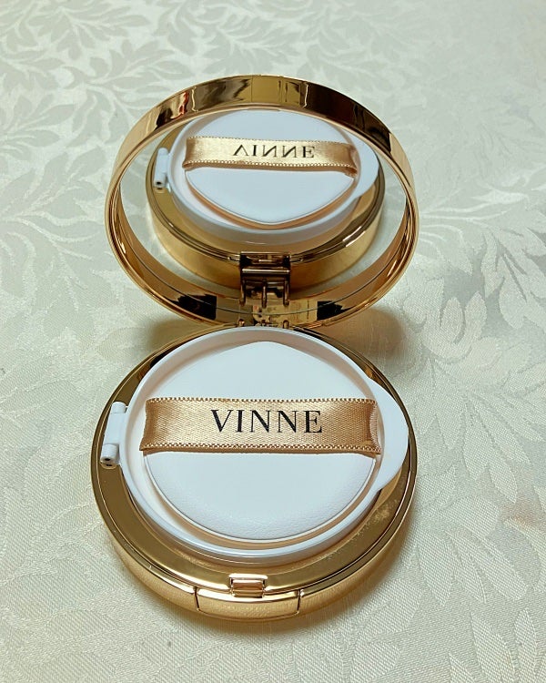 プレステージグロウスキンフィットクッション/VINNE /クッションファンデーションを使ったクチコミ(3枚目)