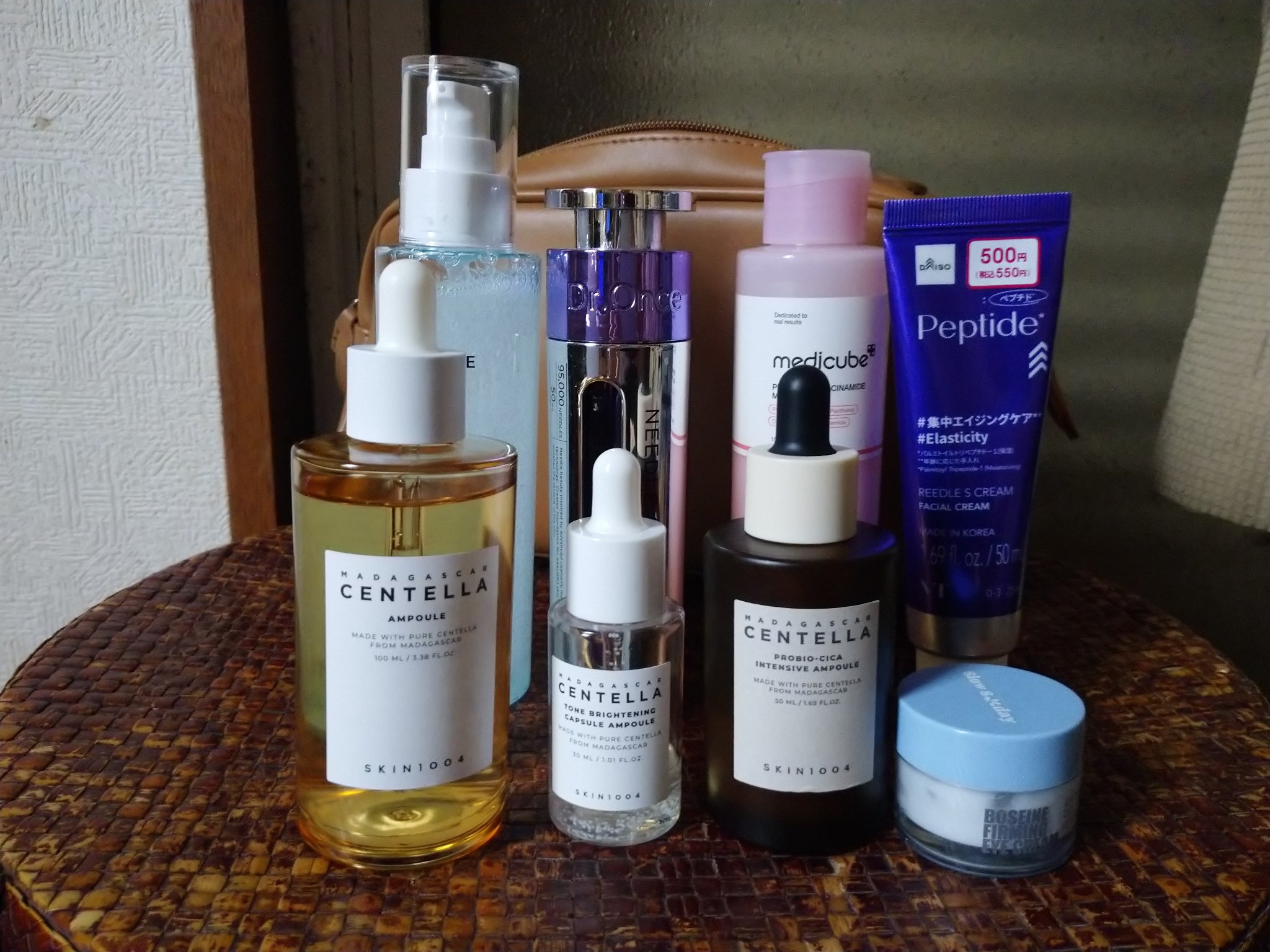 🌅朝のスキンケア 記録用

SAM'Uサミュ ガラクトポア オーツートナー➔Dr.OnceDRワンス　EXニードル　ショットセラム➔
MEDICUBEPDRNピンクナイアシンアミドミルキートナー➔SKIN1004センテラ アンプル、SKI