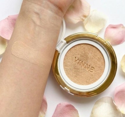 プレステージグロウスキンフィットクッション/VINNE /クッションファンデーションを使ったクチコミ(3枚目)