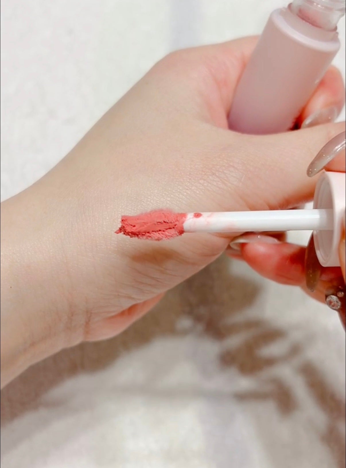 トーン ペタル ブルーミング マット リップ/to/one/口紅を使ったクチコミ(3枚目)