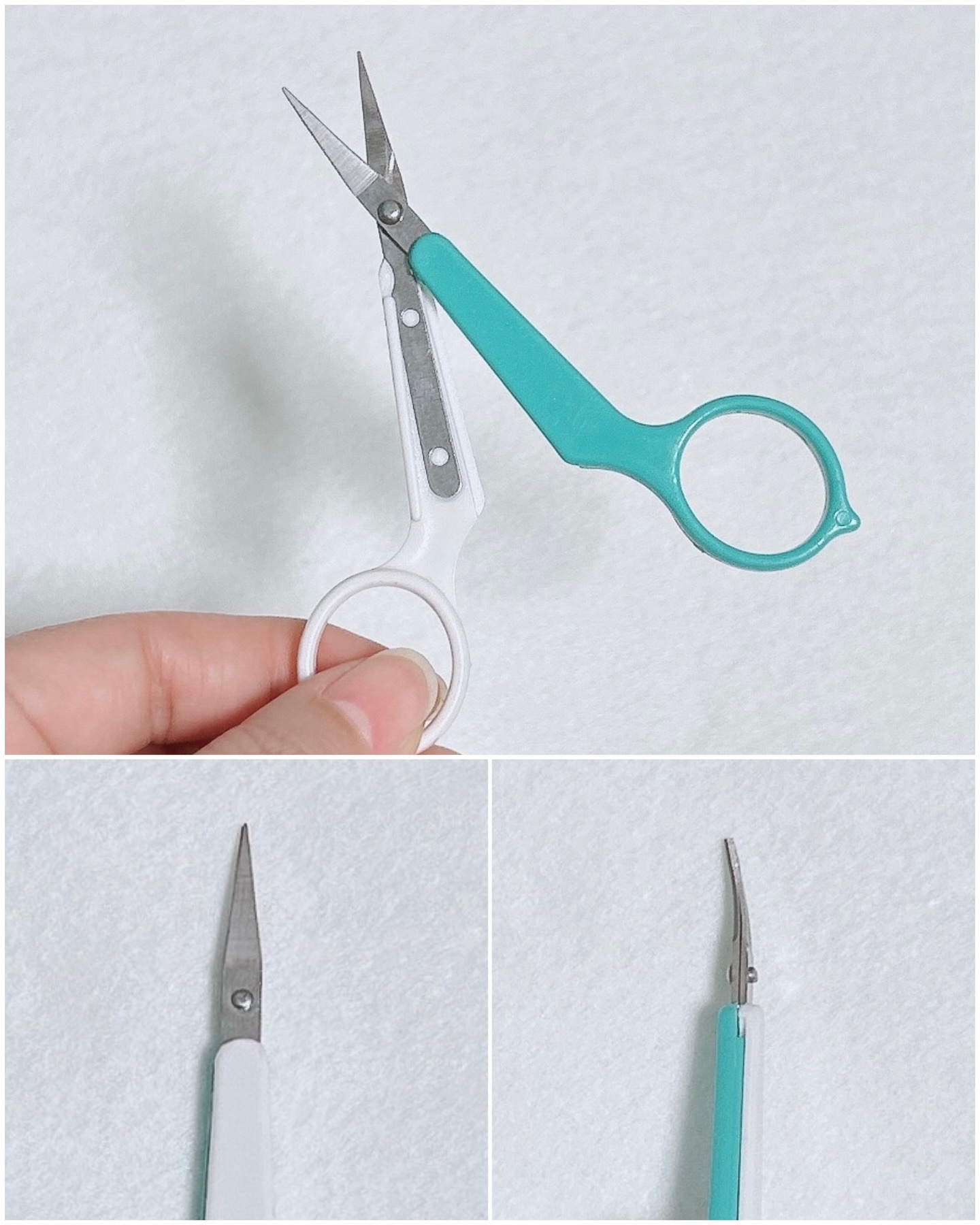 眉毛カットハサミ先曲タイプ/DAISO/その他化粧小物を使ったクチコミ（3枚目）