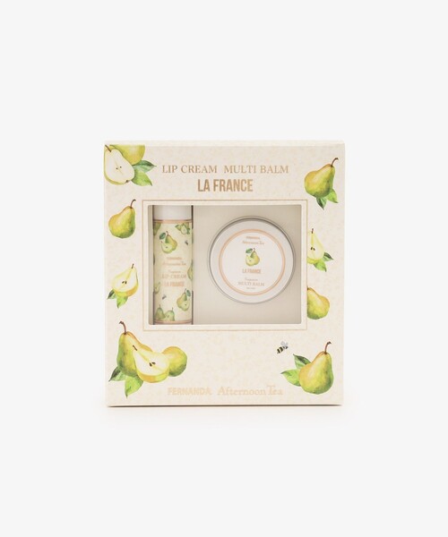 アフタヌーンティー ラ・フランスリップクリーム&マルチバームセット/Fragrance of FERNANDA