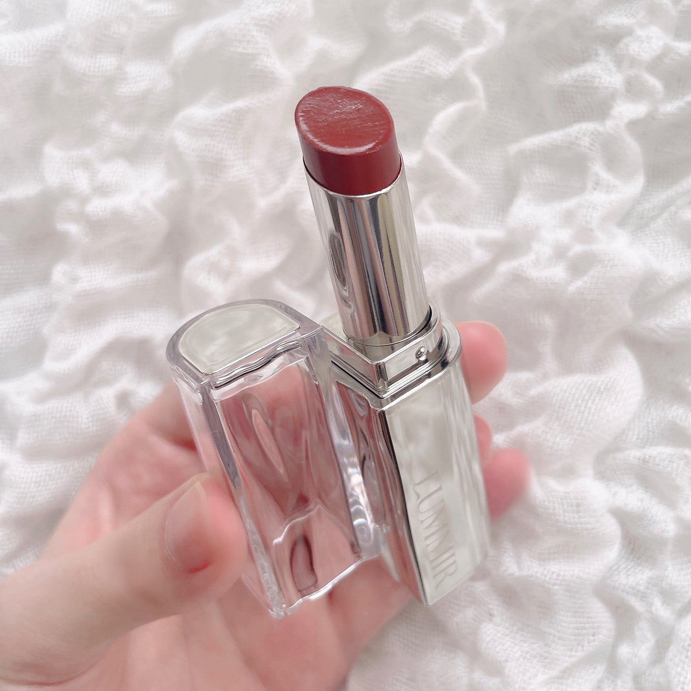 MELTING FIT SHINE BALM/ルミル/口紅を使ったクチコミ(6枚目)