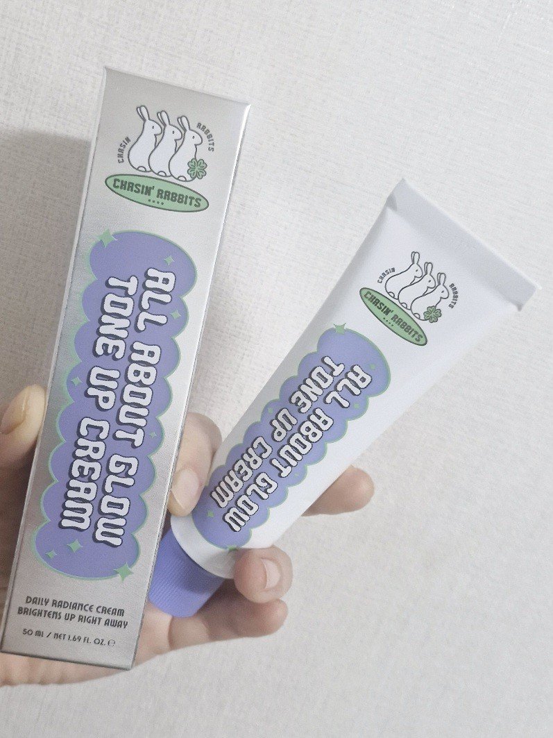 オールアバウトグロウトーンアップクリーム/CHASIN'RABBITS/化粧下地を使ったクチコミ（2枚目）