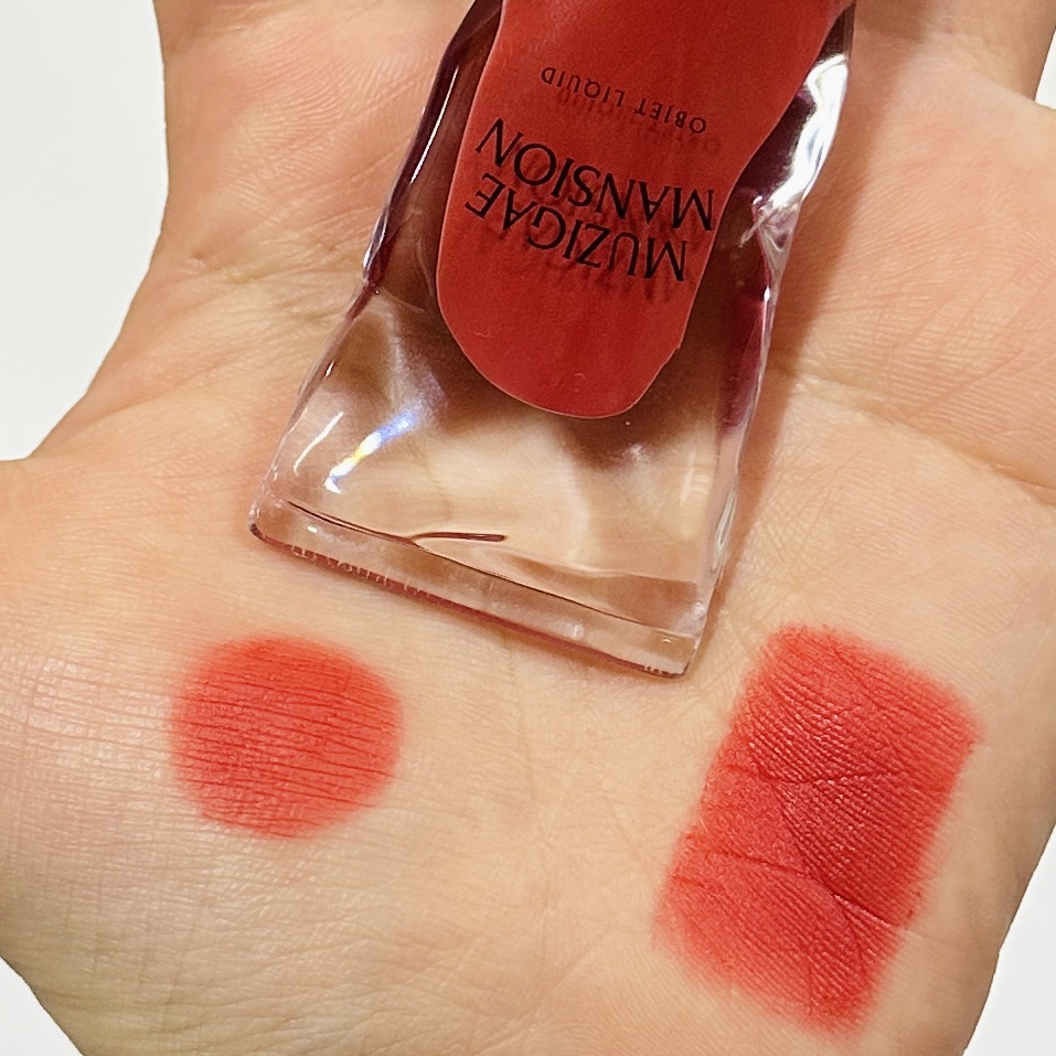 オブジェリキッド/MUZIGAE MANSION/口紅を使ったクチコミ（2枚目）