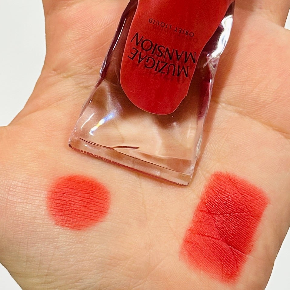 オブジェリキッド/MUZIGAE MANSION/口紅を使ったクチコミ(2枚目)