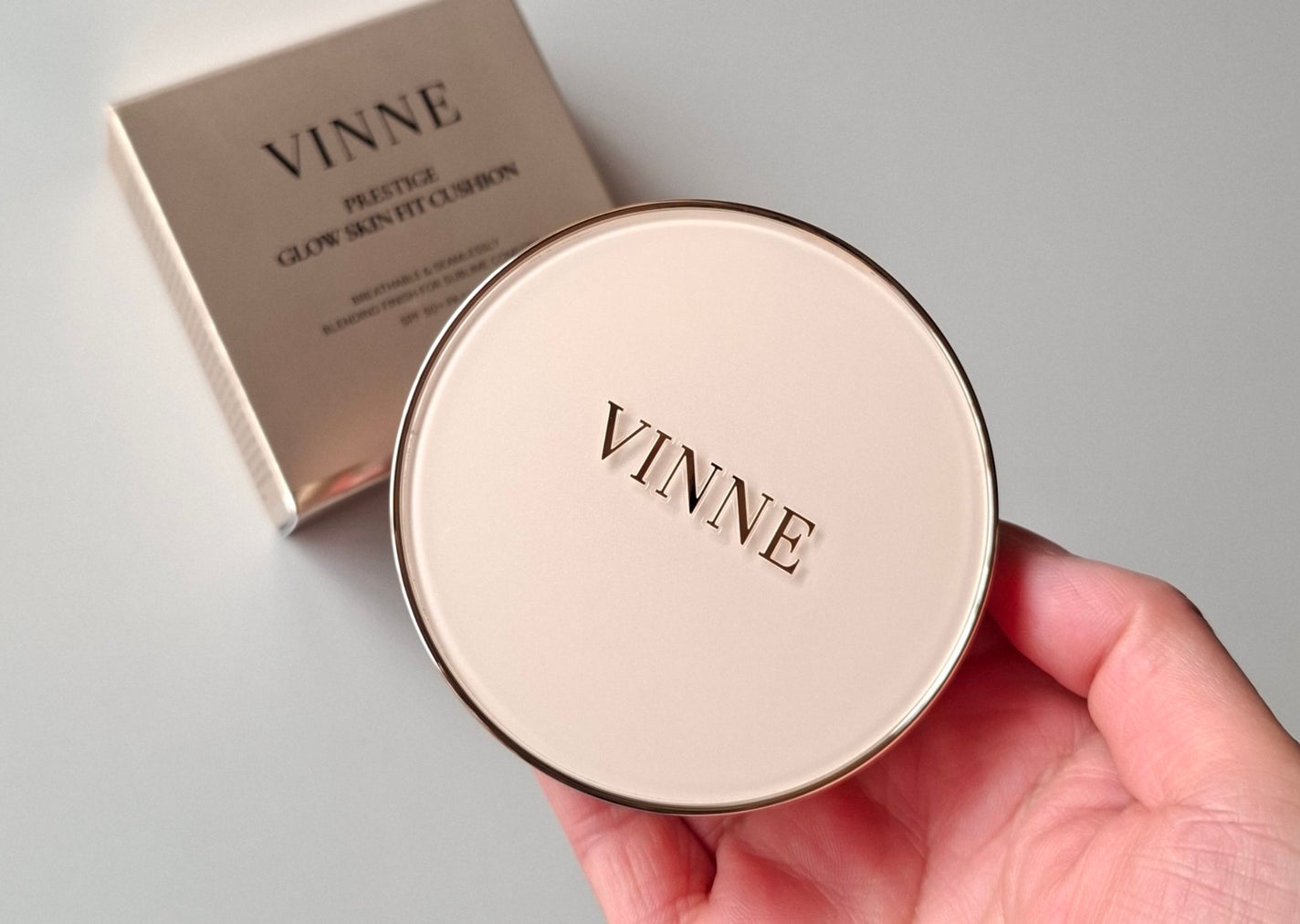 プレステージグロウスキンフィットクッション/VINNE /クッションファンデーションを使ったクチコミ(5枚目)
