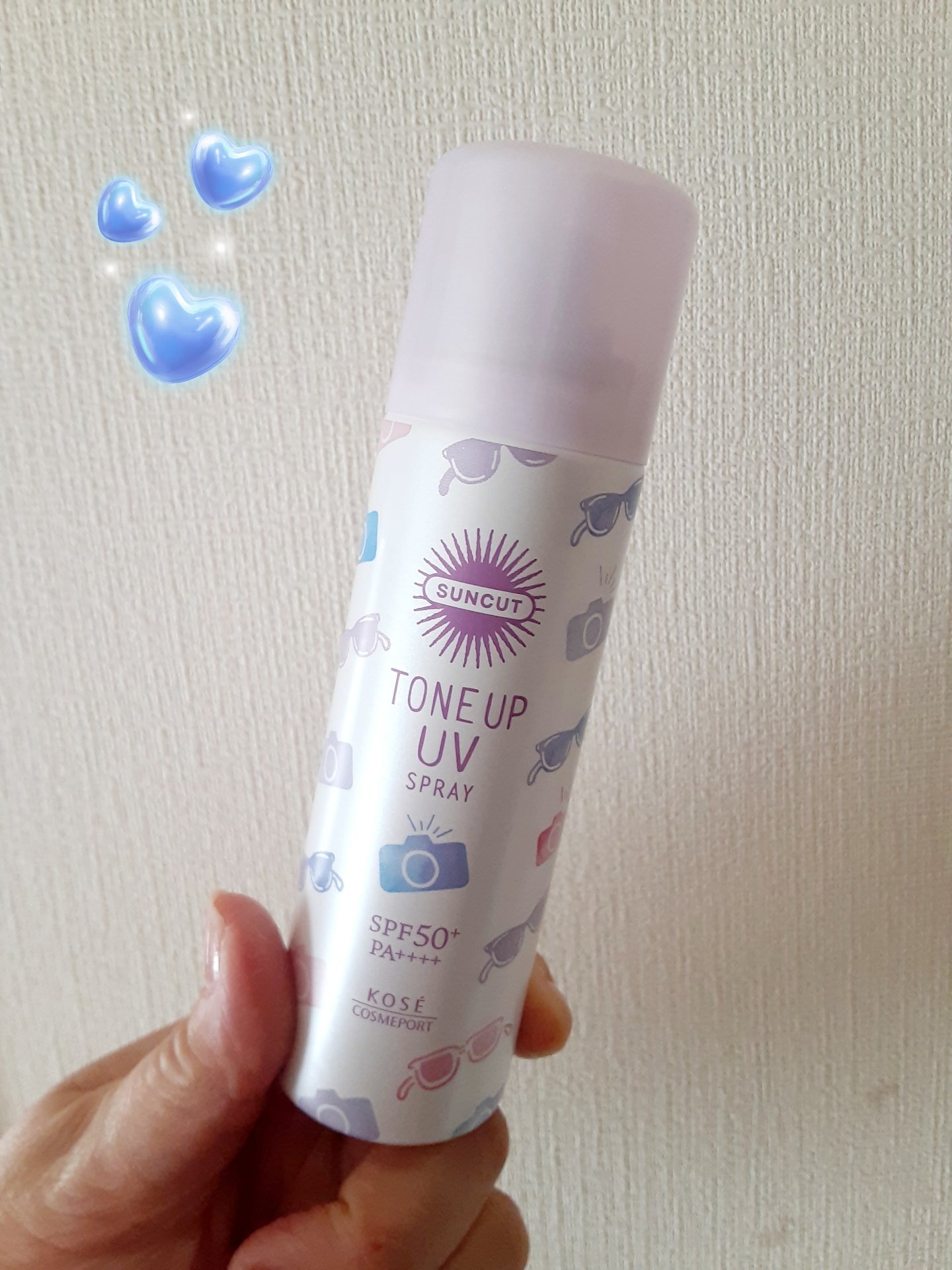 サンカット® サンカットR ライトアップUV スプレーのクチコミ「
🌷サンカット🌷
💜トーンアップUVスプレー💜
￥482(アエナ)

こちらは去年の夏頃

ア.....」（1枚目）