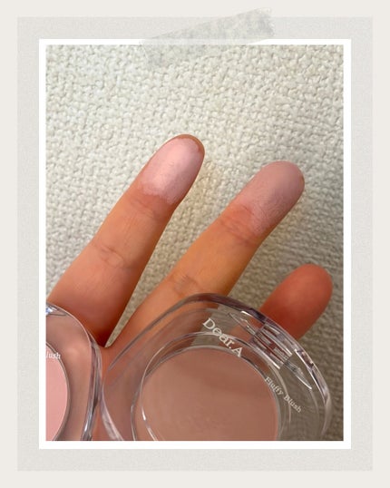 フラッフィーブラッシュ/Dear.A/パウダーチークを使ったクチコミ(2枚目)