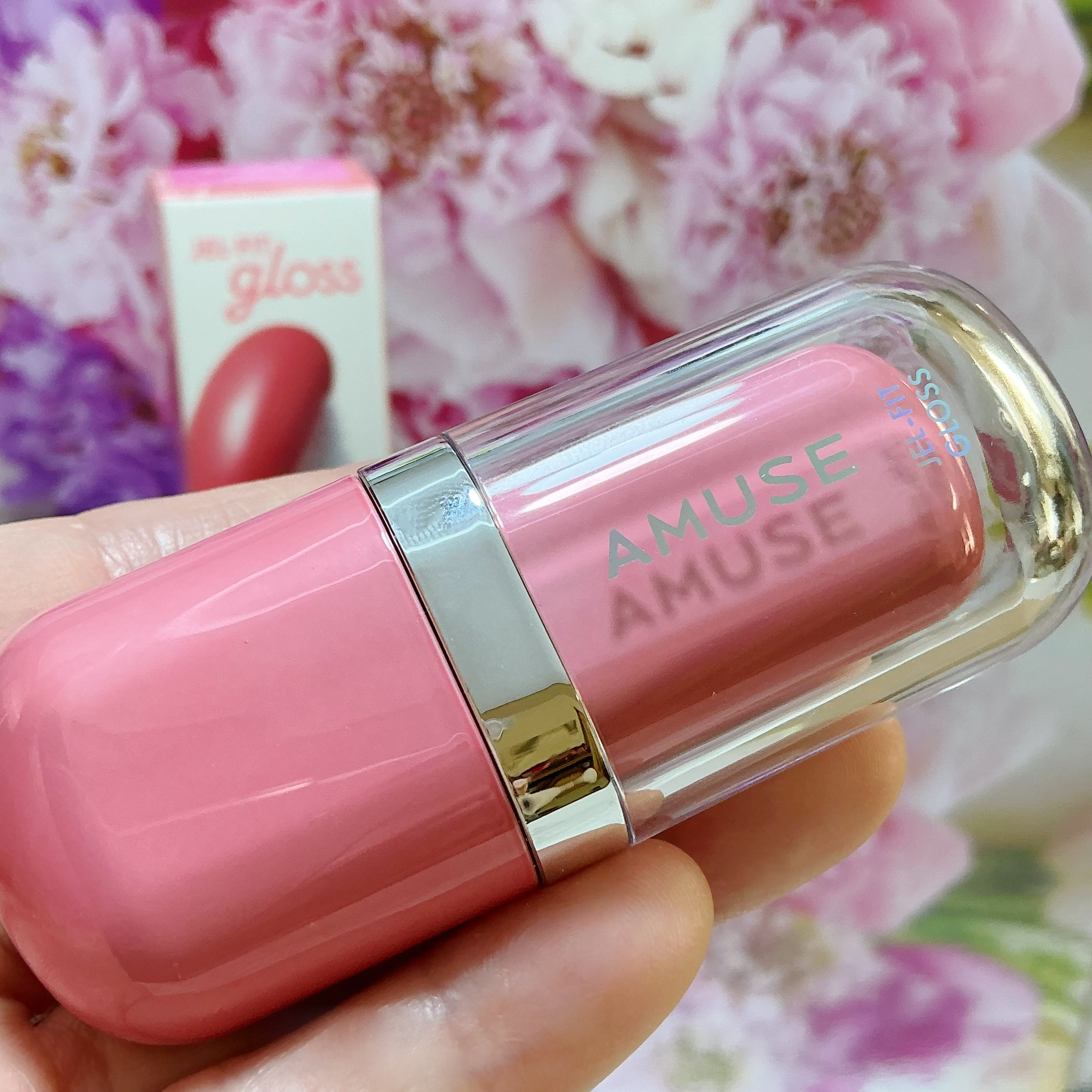 ジェルフィットグロス/AMUSE/リップグロスを使ったクチコミ（3枚目）