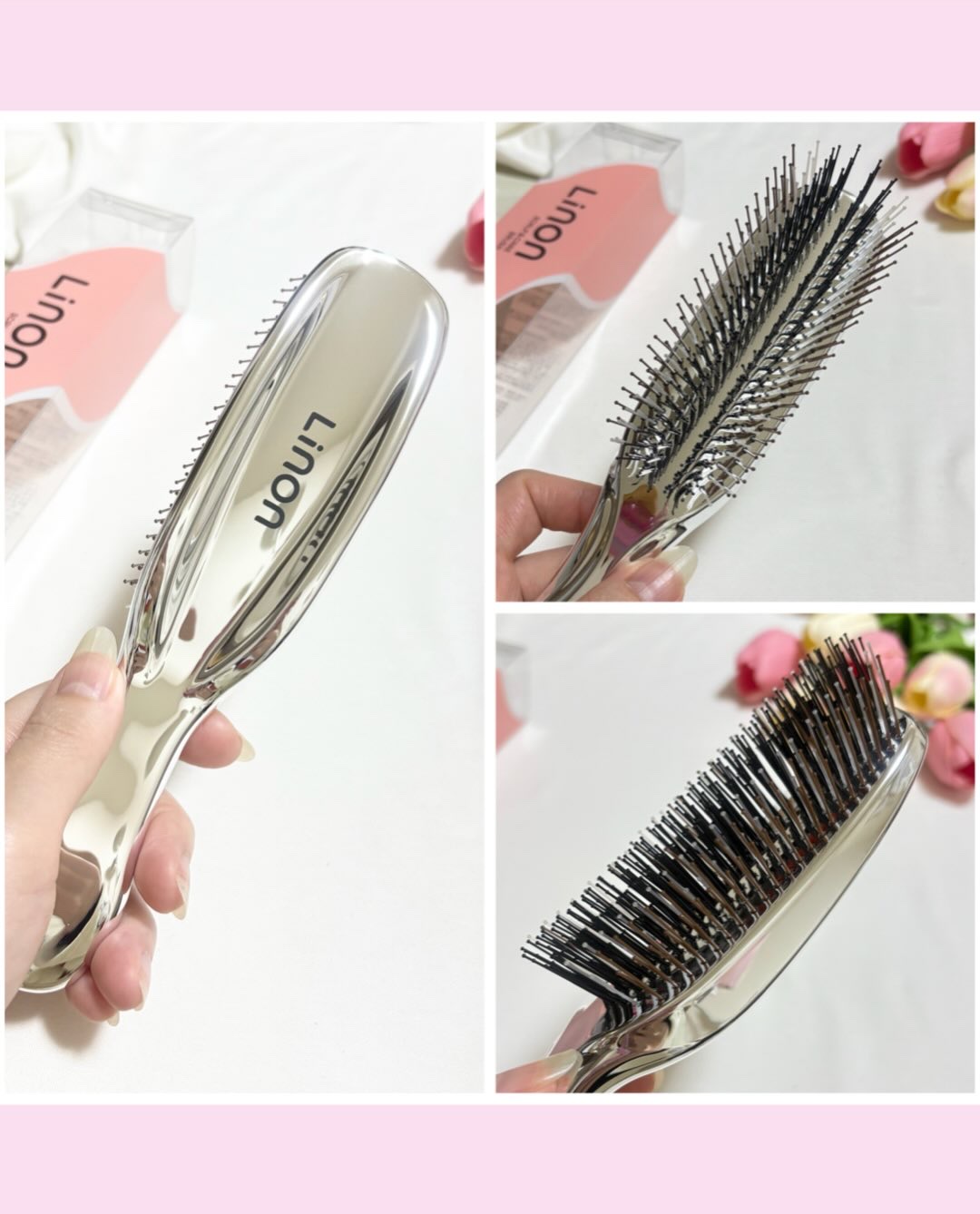 リノン スカルプケアブラシ シルバー/Linon/スカルプブラシを使ったクチコミ（3枚目）