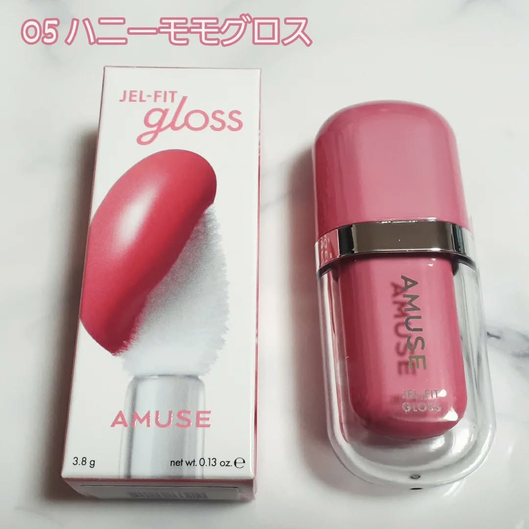 ジェルフィットグロス/AMUSE/リップグロスを使ったクチコミ（3枚目）