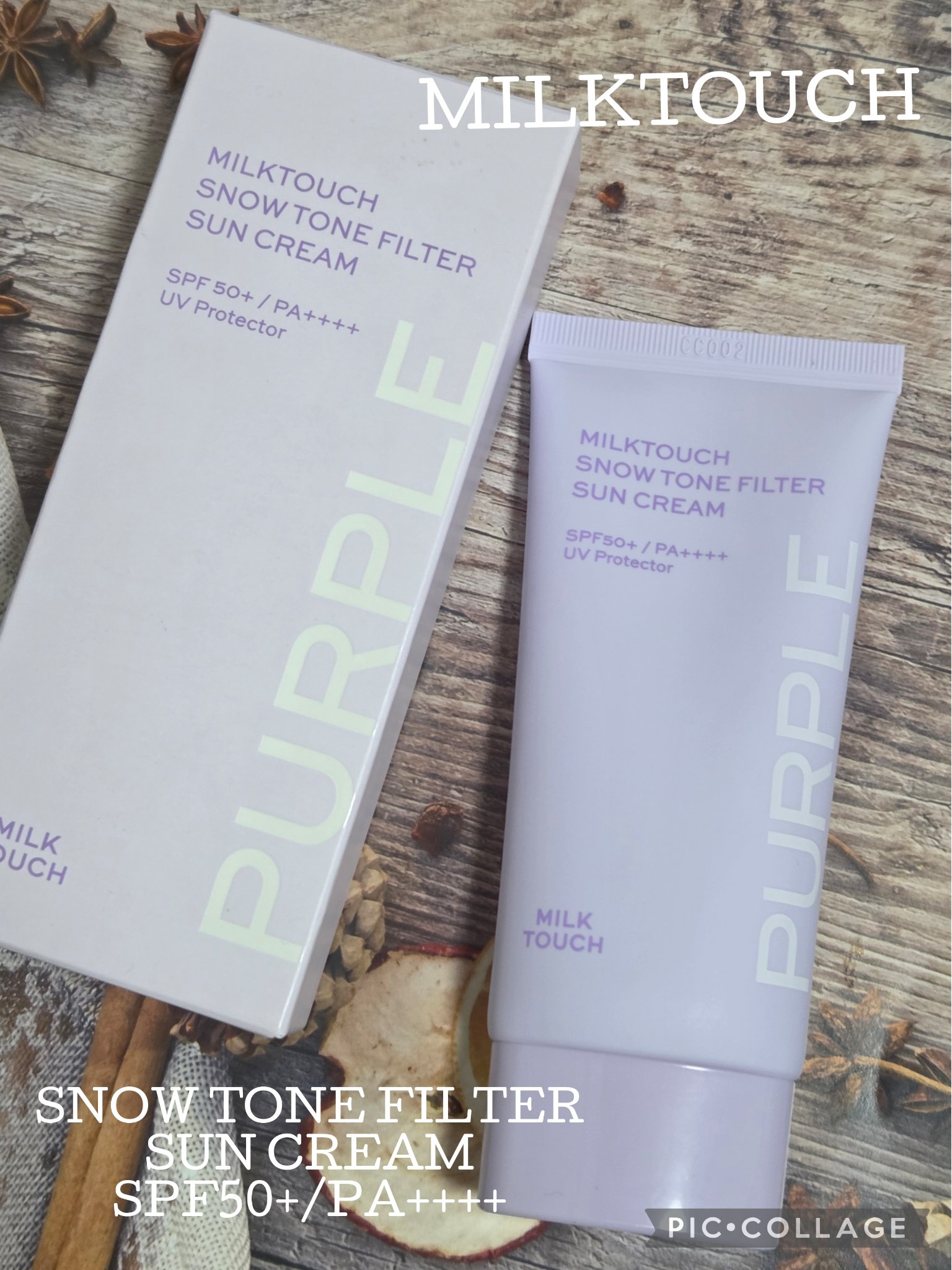 スノートーンフィルターサンクリーム/Milk Touch/日焼け止めクリームを使ったクチコミ（1枚目）