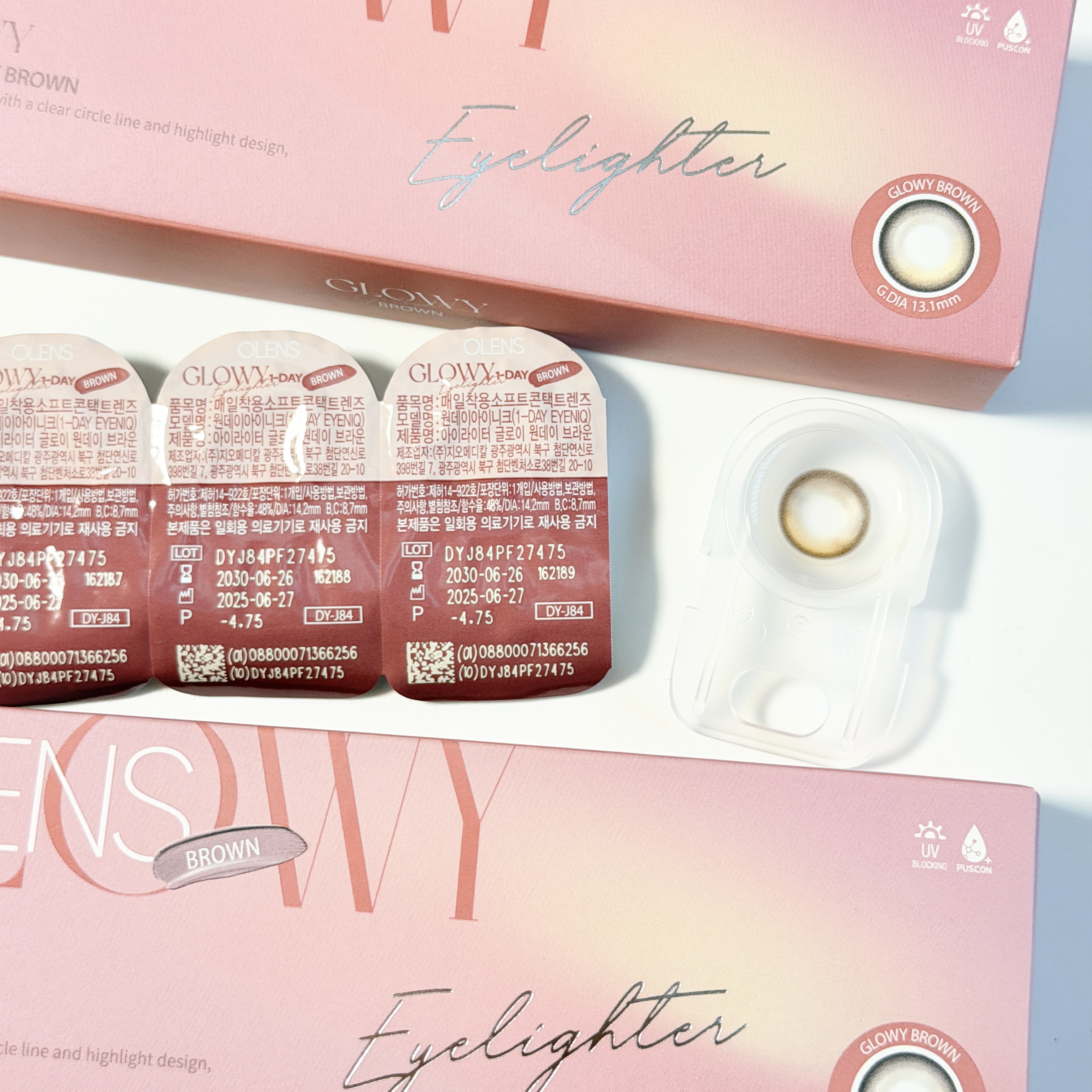 Glowy 1day/OLENS/ワンデー（１DAY）カラコンを使ったクチコミ（2枚目）