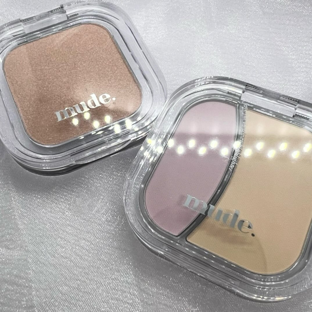 フェイスボリューマーハイライター/mude./パウダーハイライトを使ったクチコミ（3枚目）