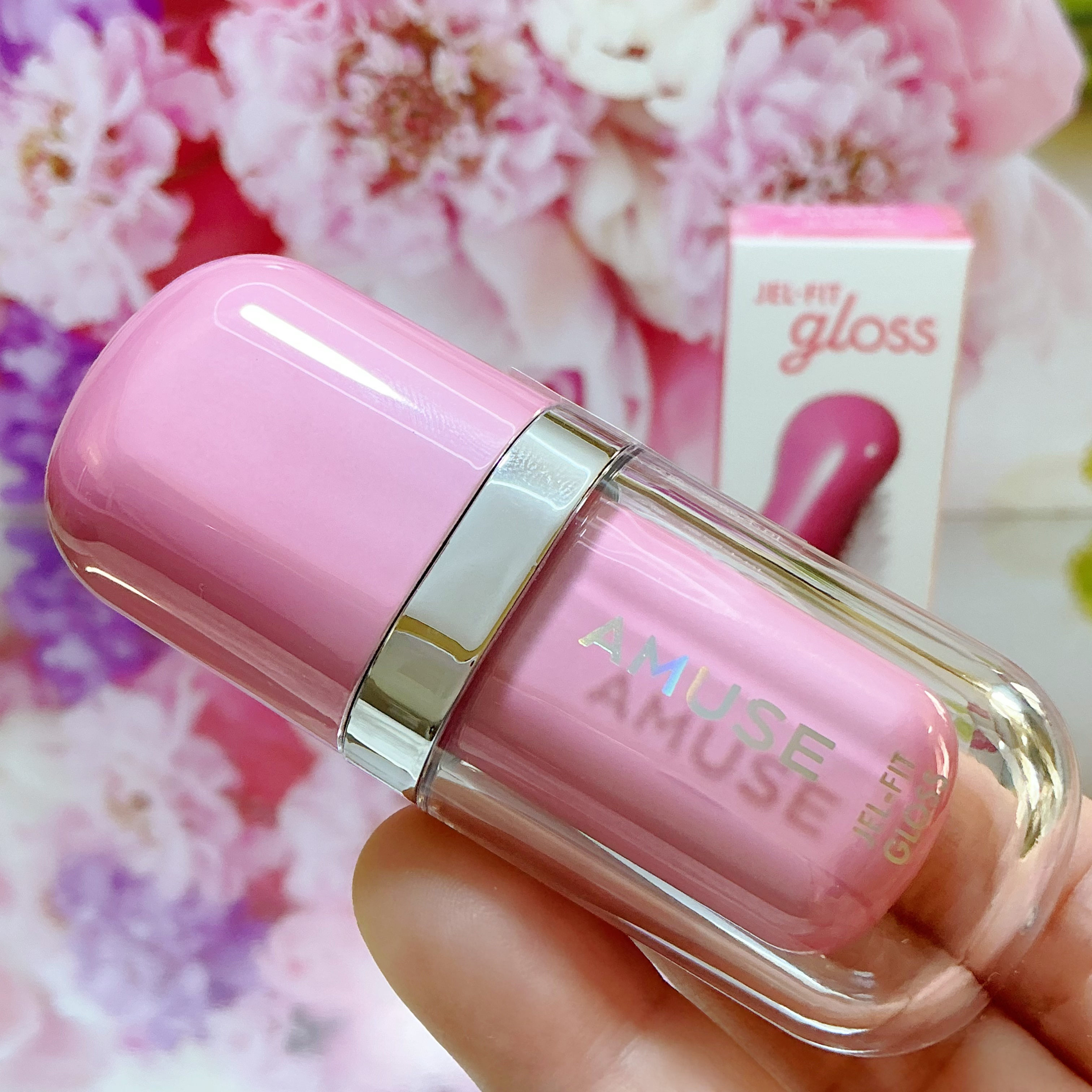 ジェルフィットグロス/AMUSE/リップグロスを使ったクチコミ（2枚目）