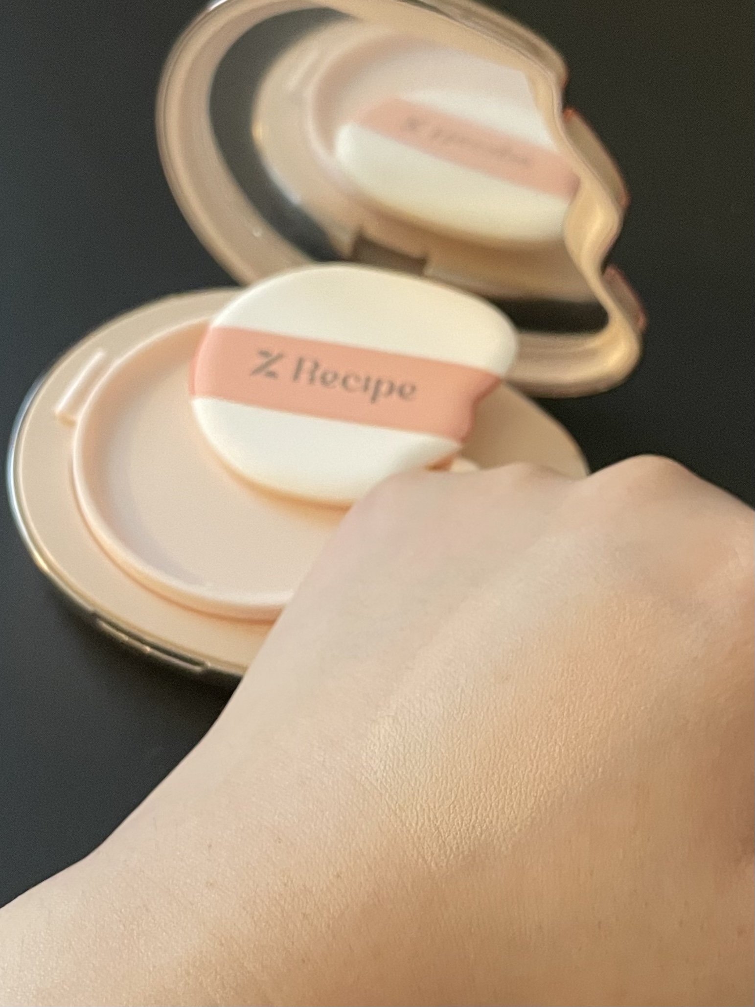 Xファイン サテンウェア メッシュクッション/%Recipe/クッションファンデーションを使ったクチコミ（3枚目）