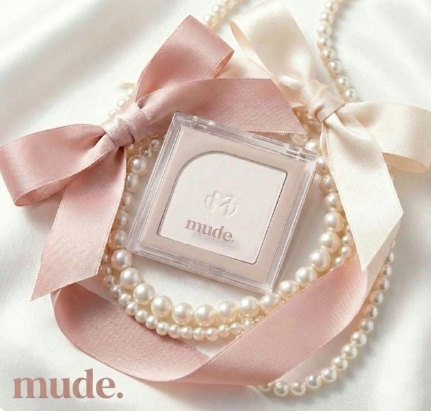 フラッターブラッシャー 00 シースルーベール/mude./パウダーチークを使ったクチコミ（1枚目）